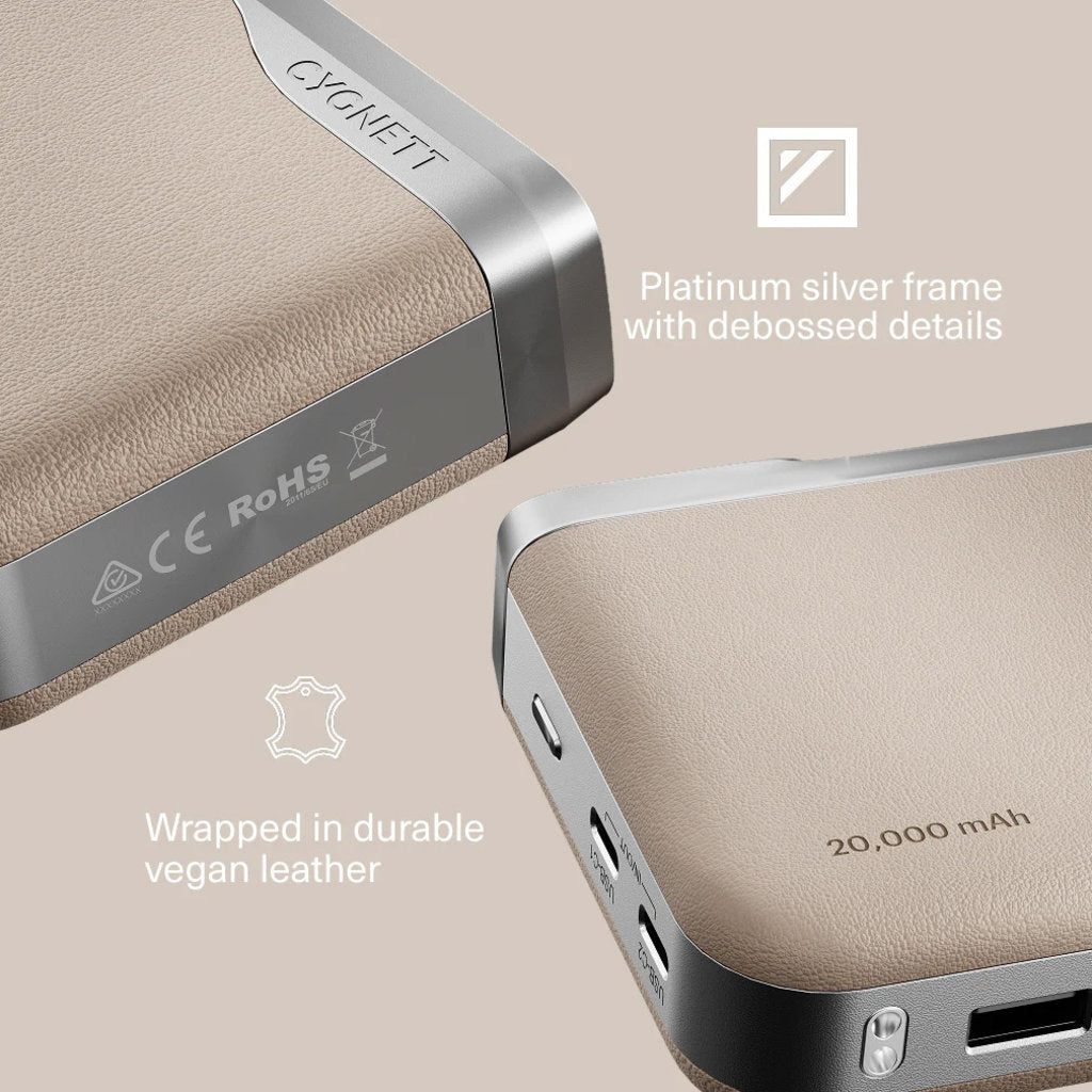 Cygnett Encore 20.000 mAh Power Bank Ivory
