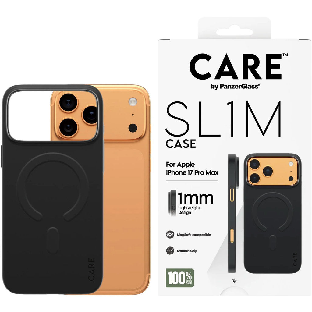 CARE by PanzerGlass SL1M MagSafe Case Black iPhone 17 Pro Max