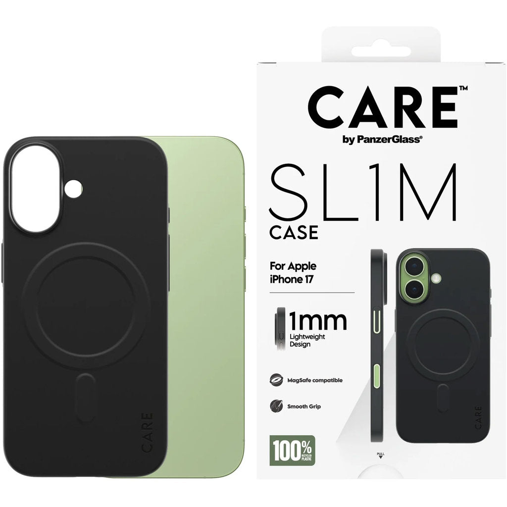 CARE by PanzerGlass SL1M MagSafe Case Black iPhone 17