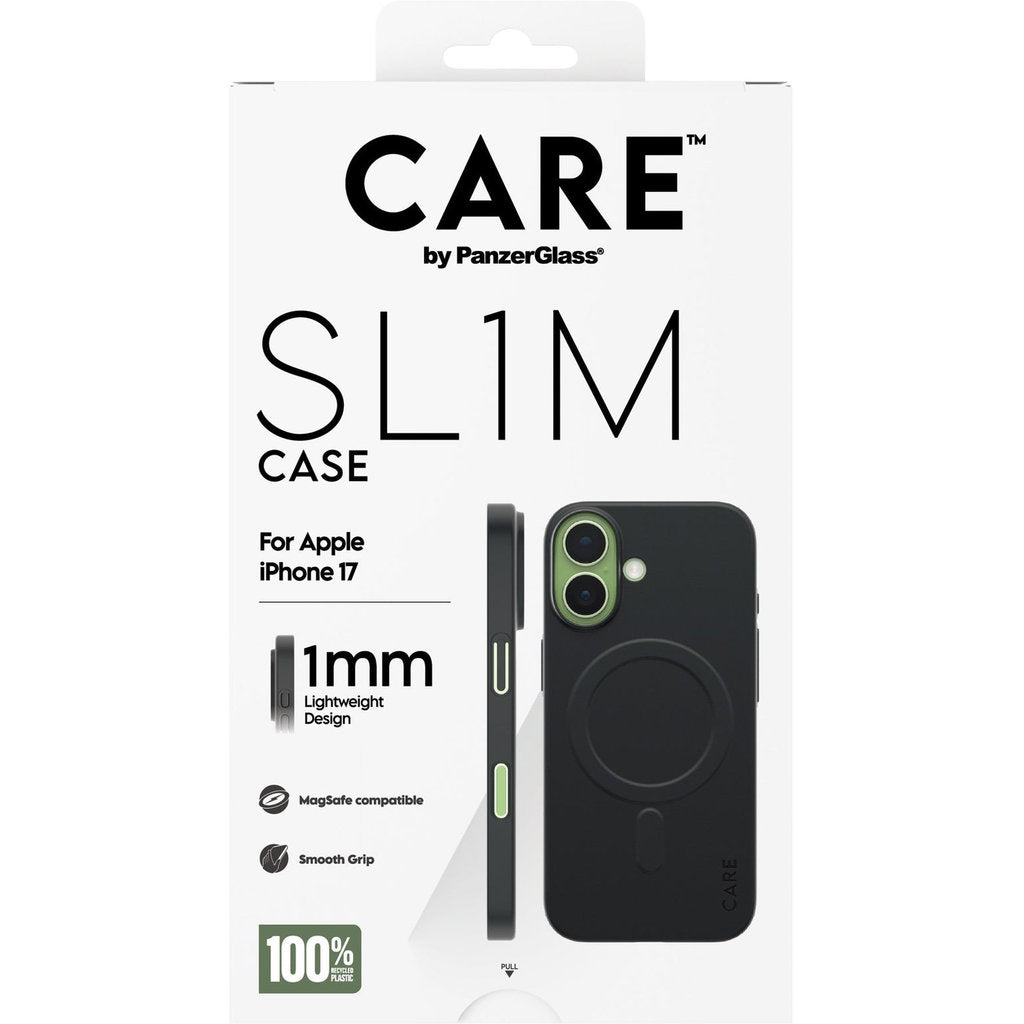 CARE by PanzerGlass SL1M MagSafe Case Black iPhone 17