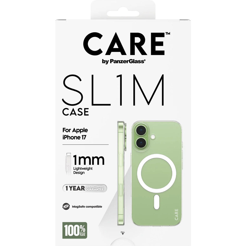 CARE by PanzerGlass SL1M MagSafe Case Transparent iPhone 17