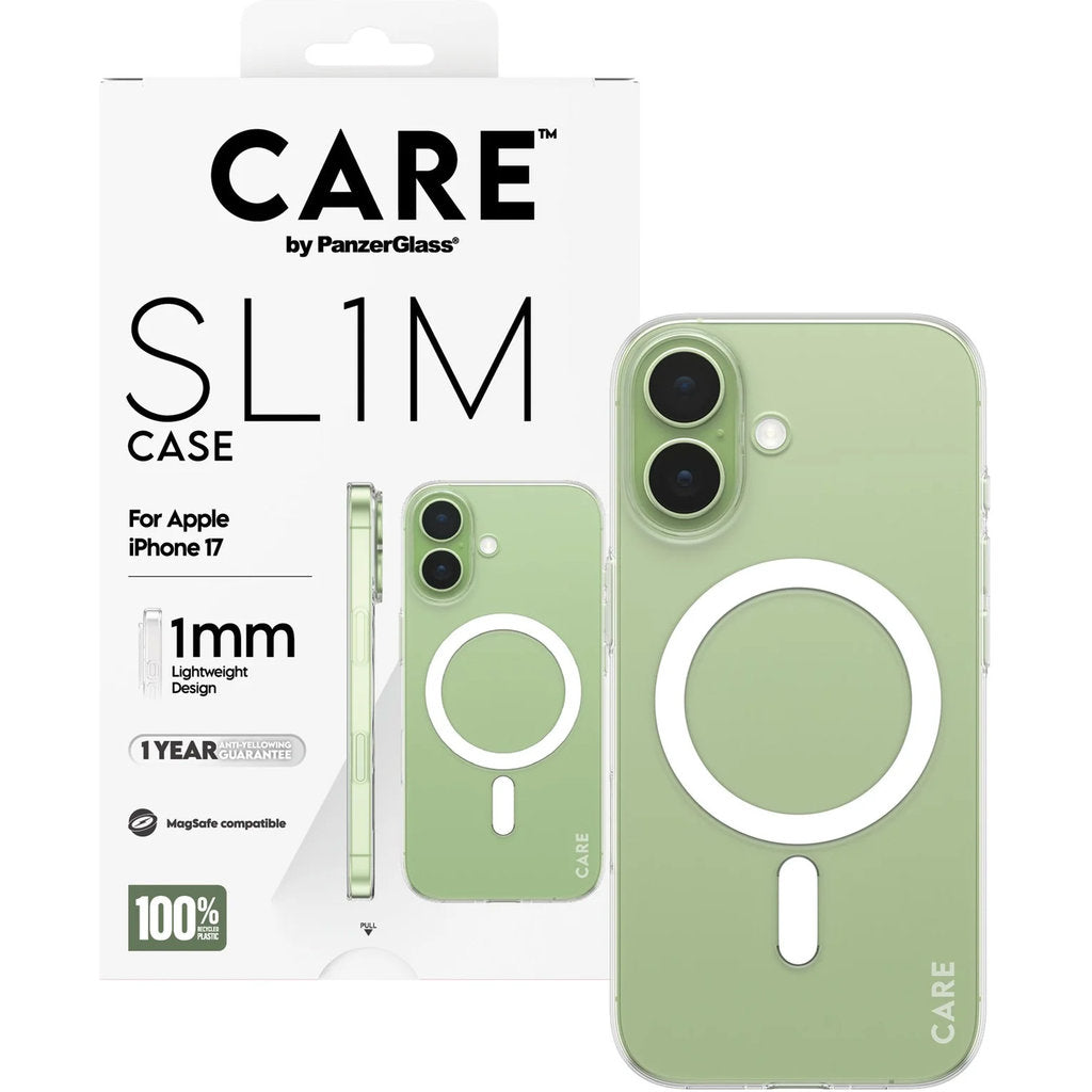 CARE by PanzerGlass SL1M MagSafe Case Transparent iPhone 17