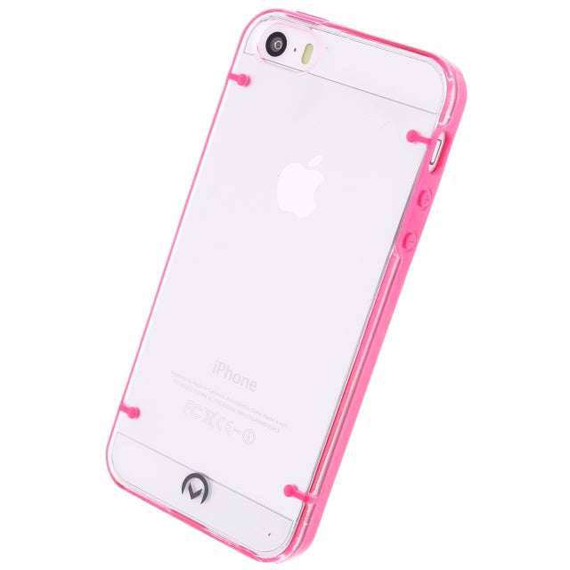 Mobilize Hybrid Case Transparent Apple iPhone 5/5S/SE Fuchsia