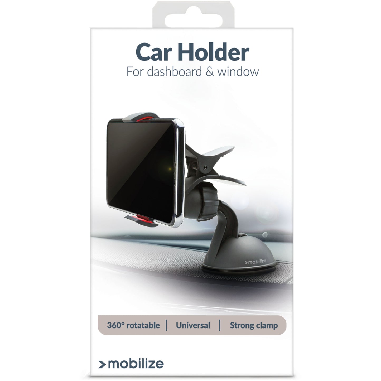 Mobilize Universal Car Holder Window Dashboard Black