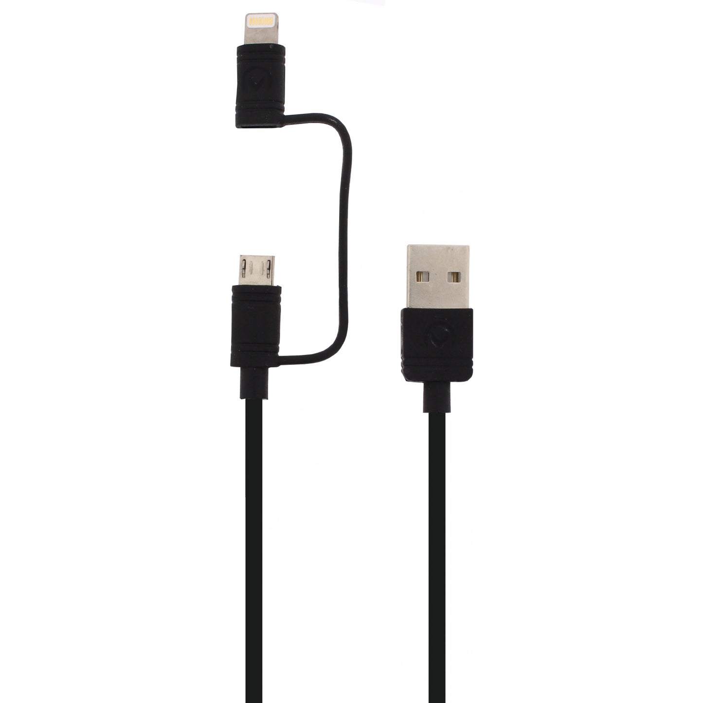 Mobilize 2in1 Cable USB to Apple MFi Lightning or Micro USB 1.5m. Black