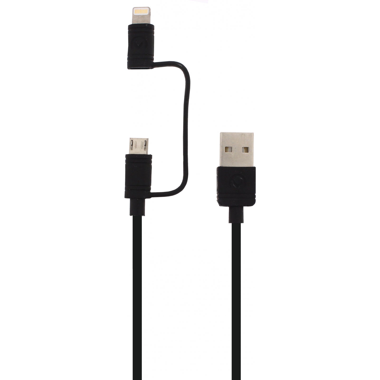 Mobilize 2in1 Cable USB to Apple MFi Lightning or Micro USB 1.5m. Black