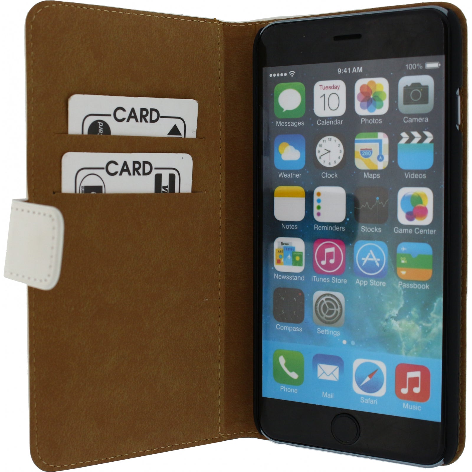 Mobilize Slim Wallet Book Case Apple iPhone 6 Plus/6S Plus White