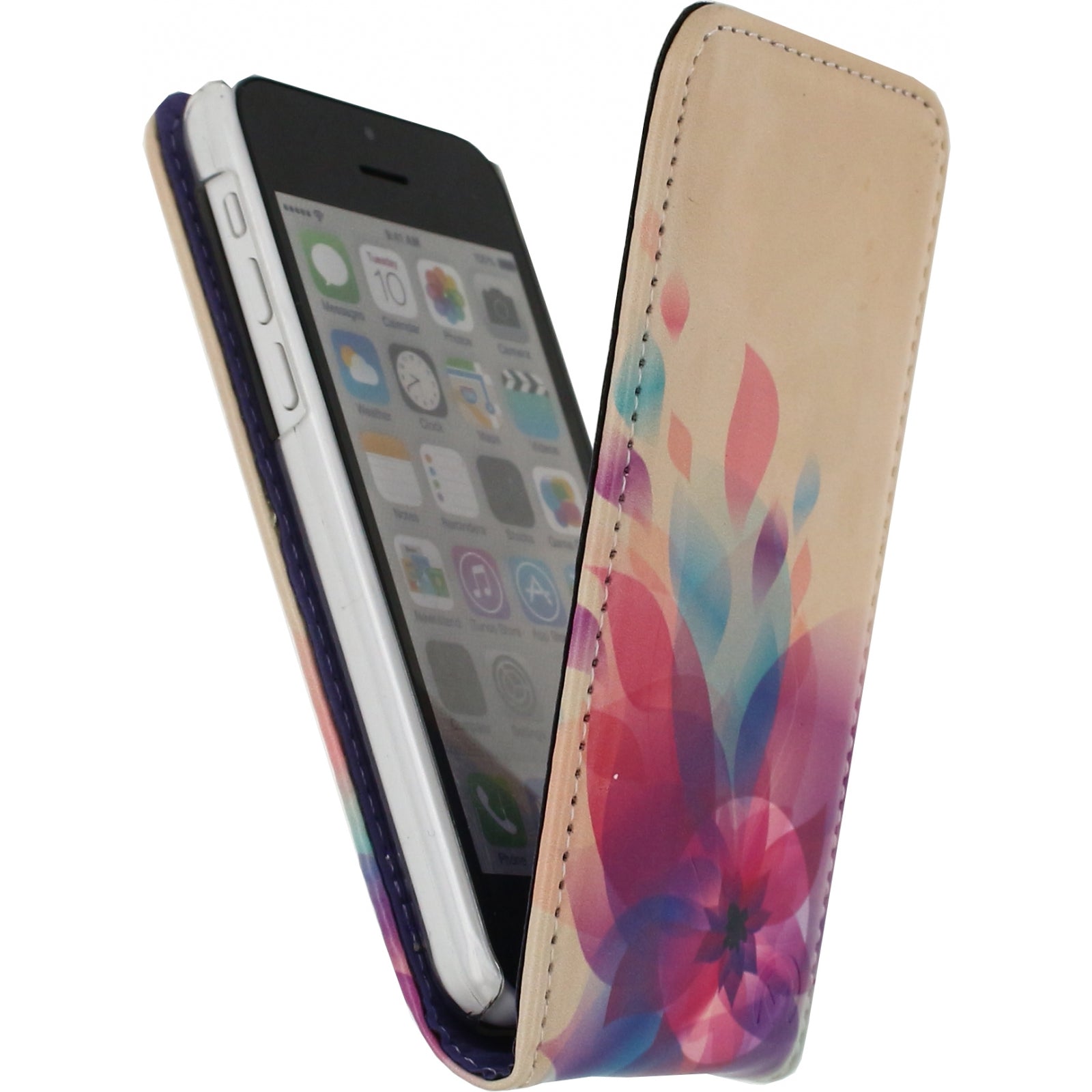 Mobilize Premium Magnet Flip Case Apple iPhone 5C Fire Flower