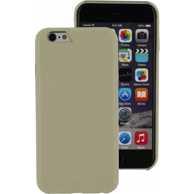 Mobilize Étui Cuir Fin Apple iPhone 6/6S Blanc Crème
