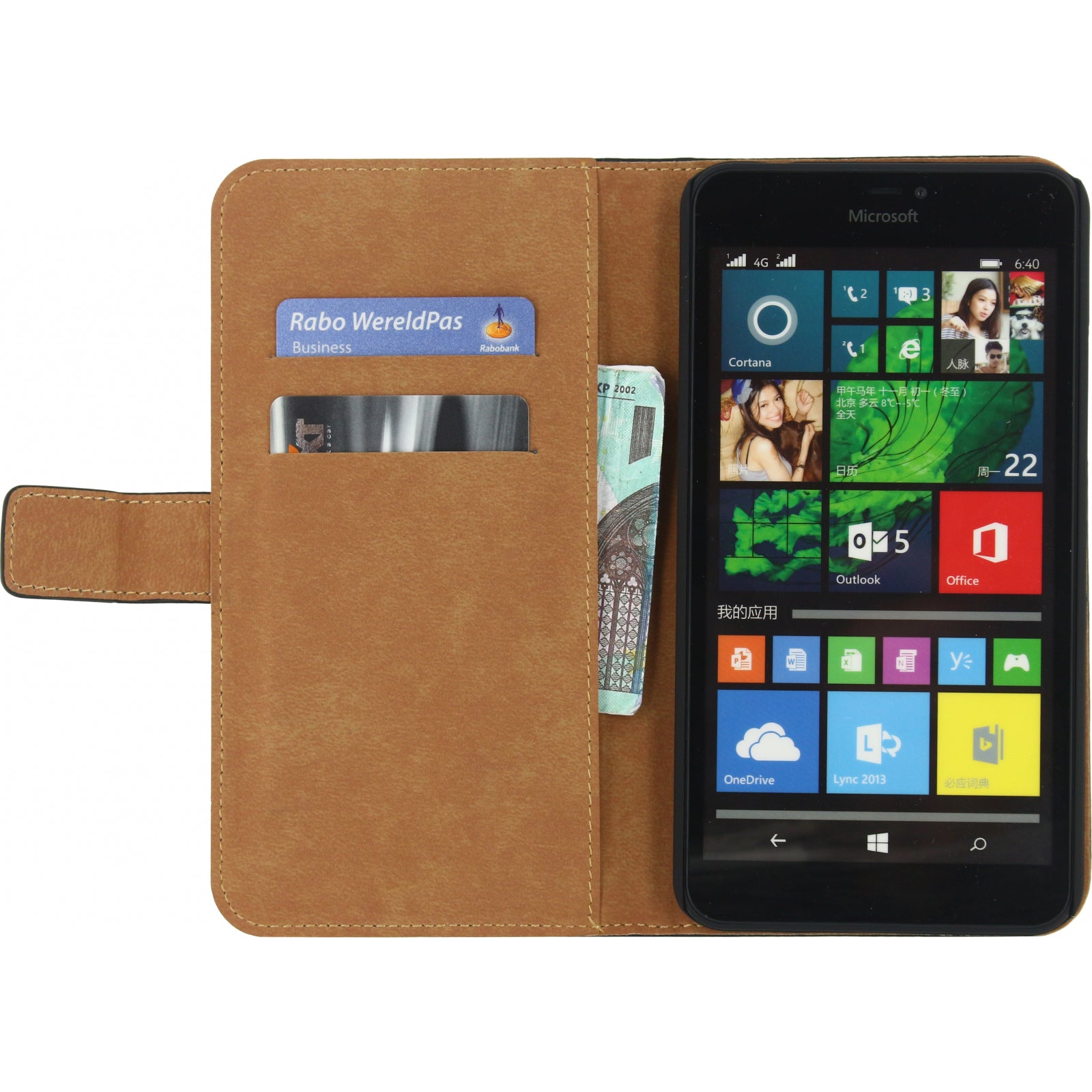 Mobilize Classic Wallet Book Case Microsoft Lumia 640 XL Black