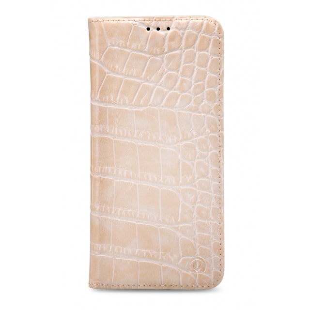 Mobilize Premium Book Case Samsung Galaxy J1 2016 Alligator Korallenrosa