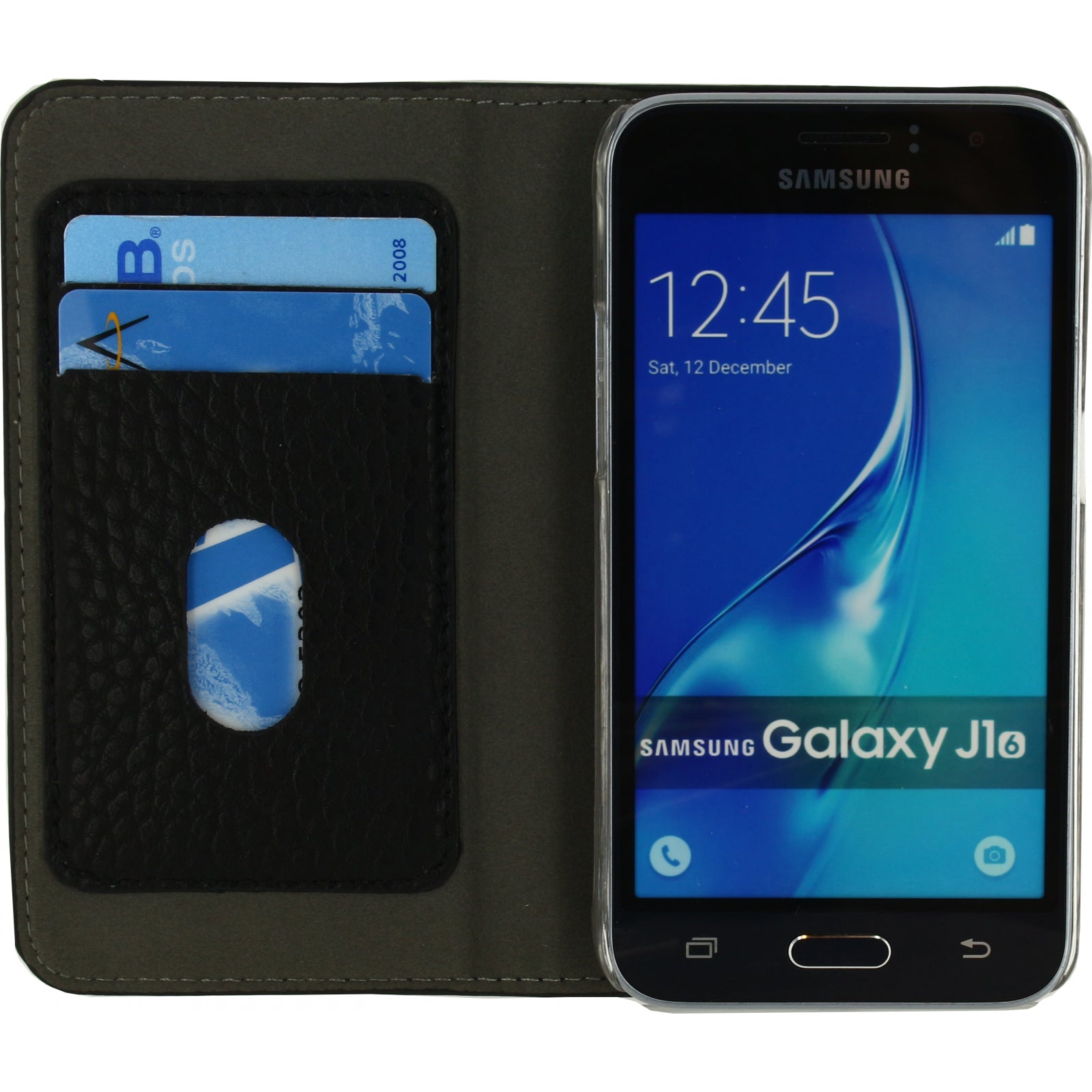 Mobilize Detachable Wallet Book Case Samsung Galaxy J1 2016 Black