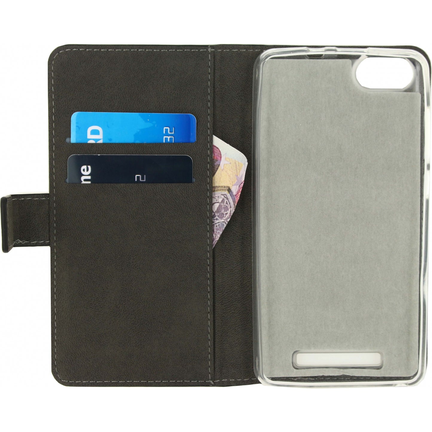 Mobilize Classic Gelly Wallet Book Case Wiko Lenny3 Black