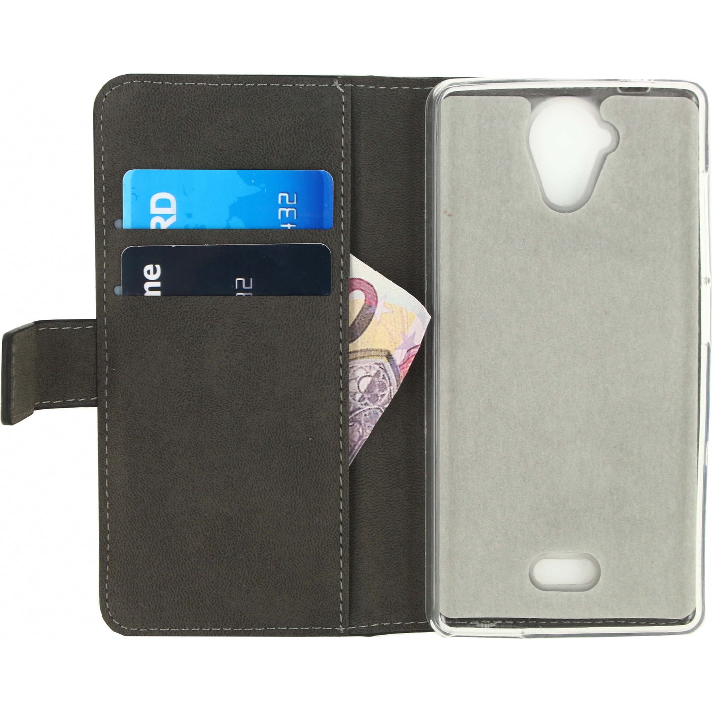 Mobilize Classic Gelly Wallet Book Case Wiko U Feel Lite Black