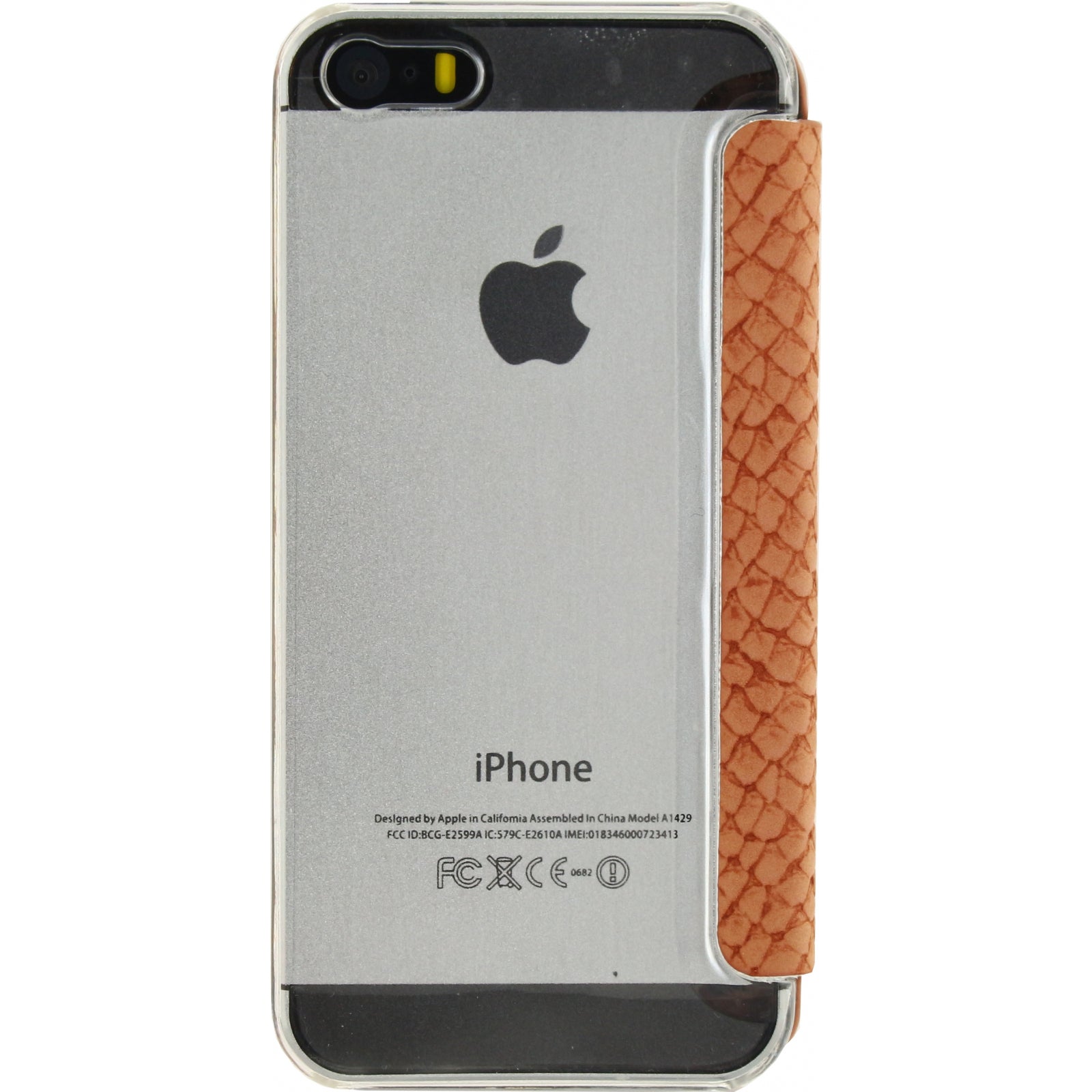 Mobilize Slim Gelly Booklet Apple iPhone 5/5S/SE Soft Snake Apricot