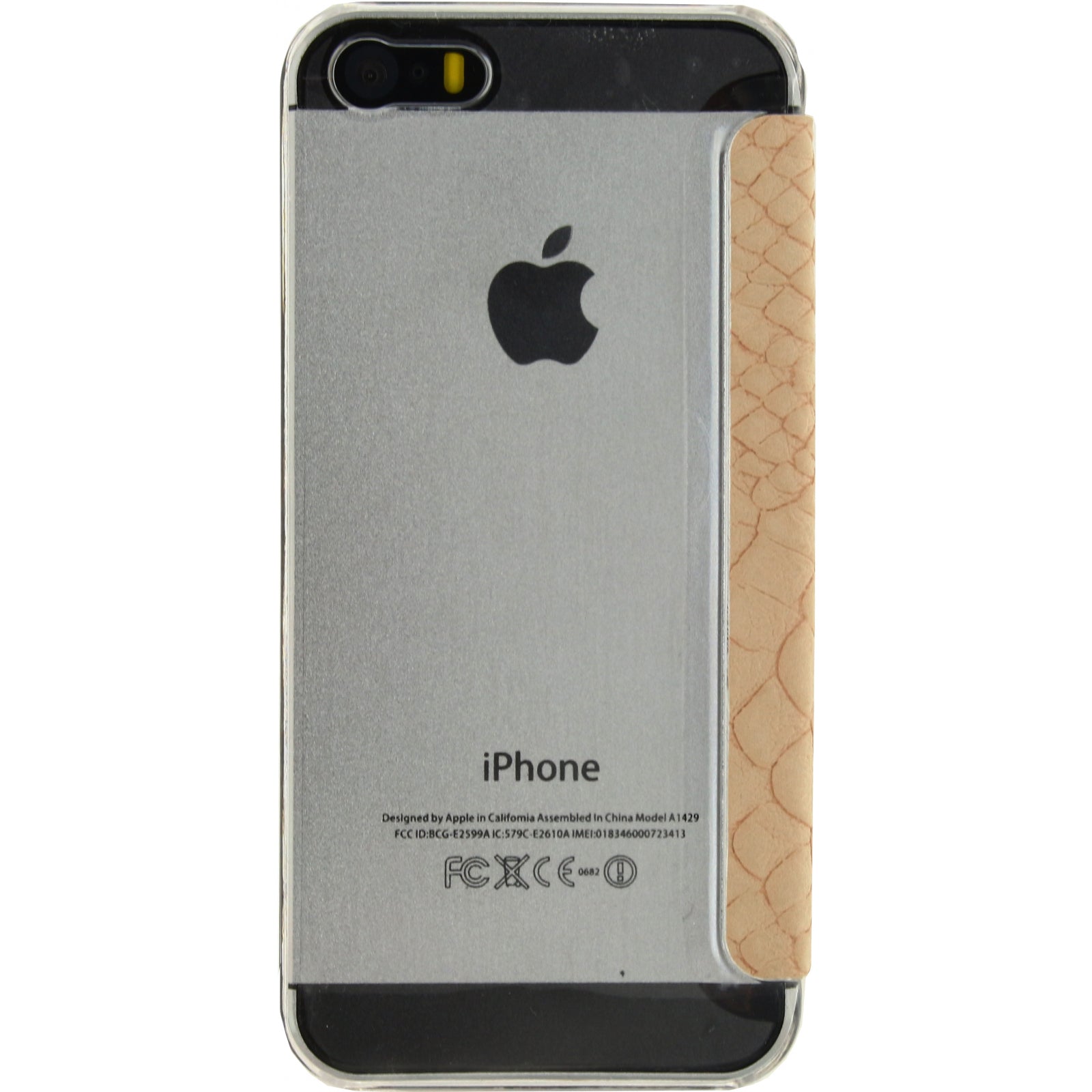 Mobilize Slim Gelly Booklet Apple iPhone 5/5S/SE Soft Snake Creamy Rose