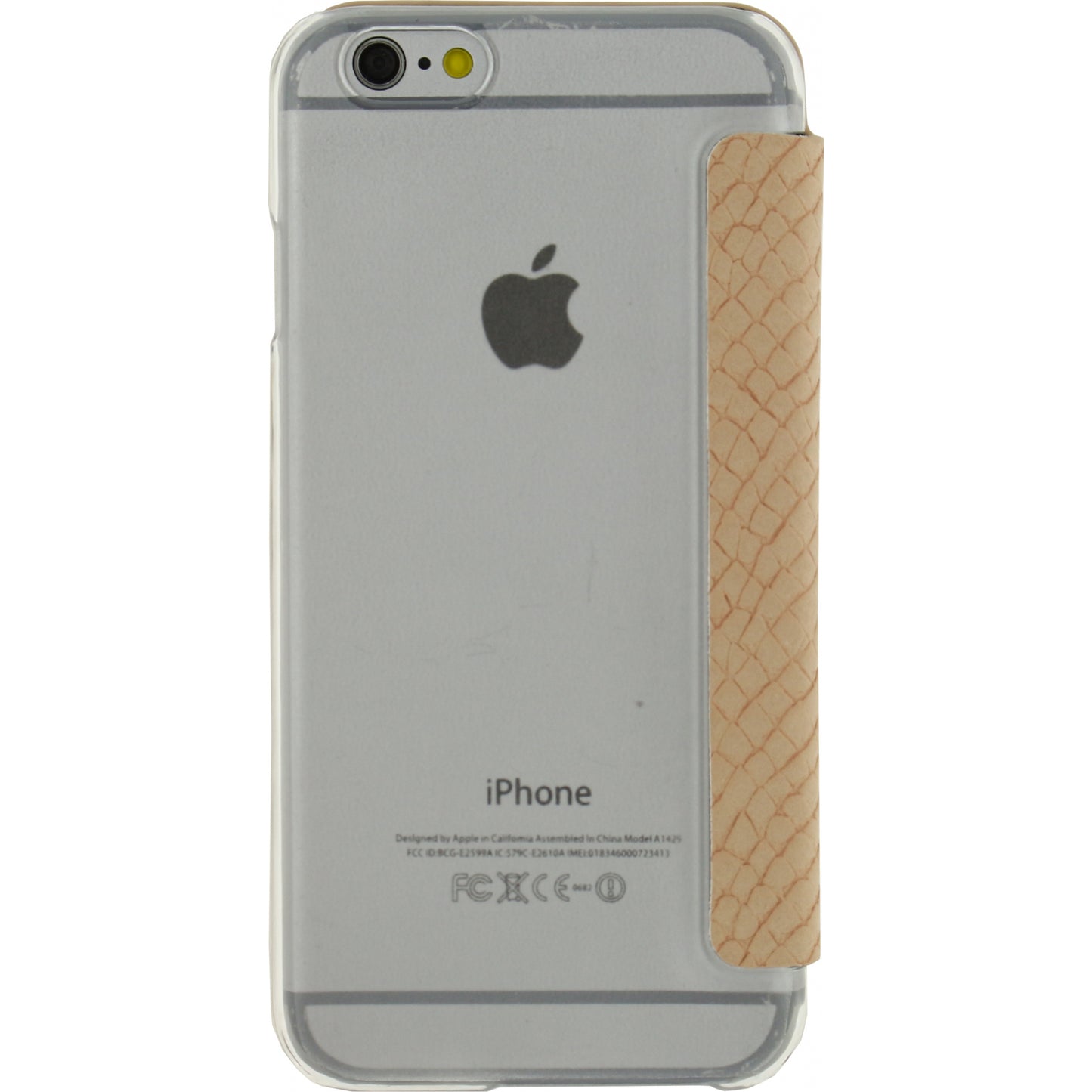 Mobilize Slim Gelly Booklet Apple iPhone 6/6S Soft Snake Creamy Rose