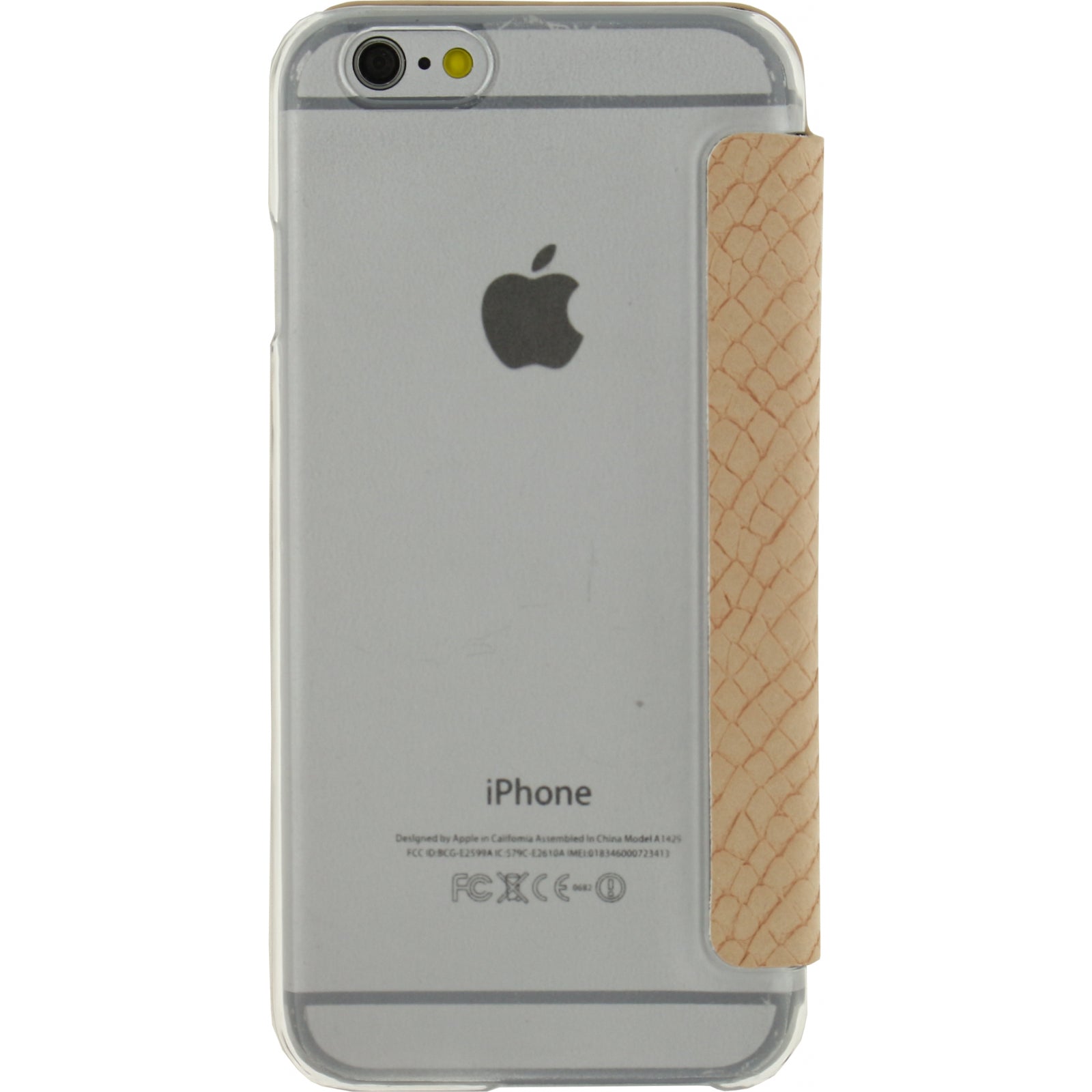 Mobilize Slim Gelly Booklet Apple iPhone 6/6S Soft Snake Creamy Rose