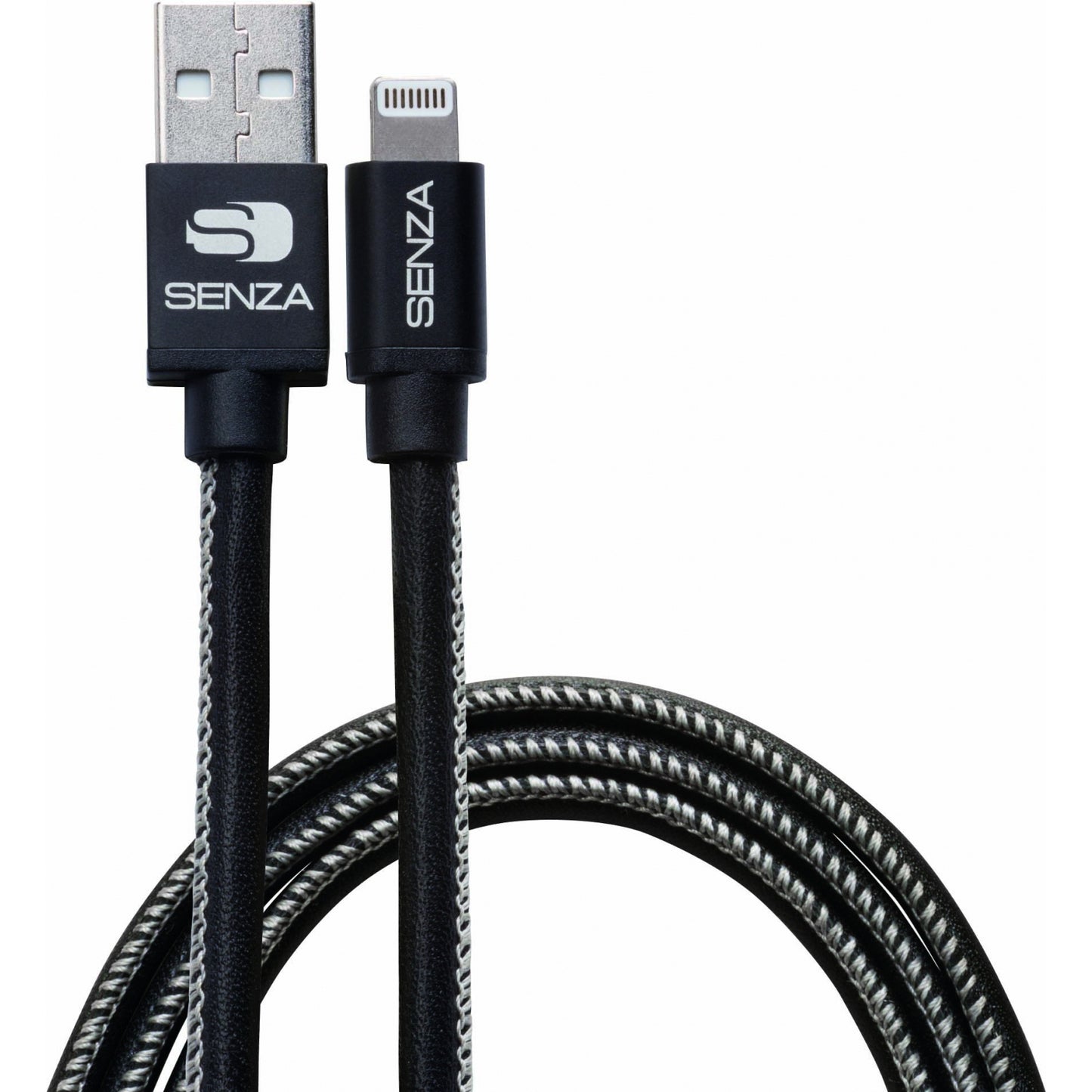 Senza Premium Leather Charge/Sync Cable Lightning 1.5m Black