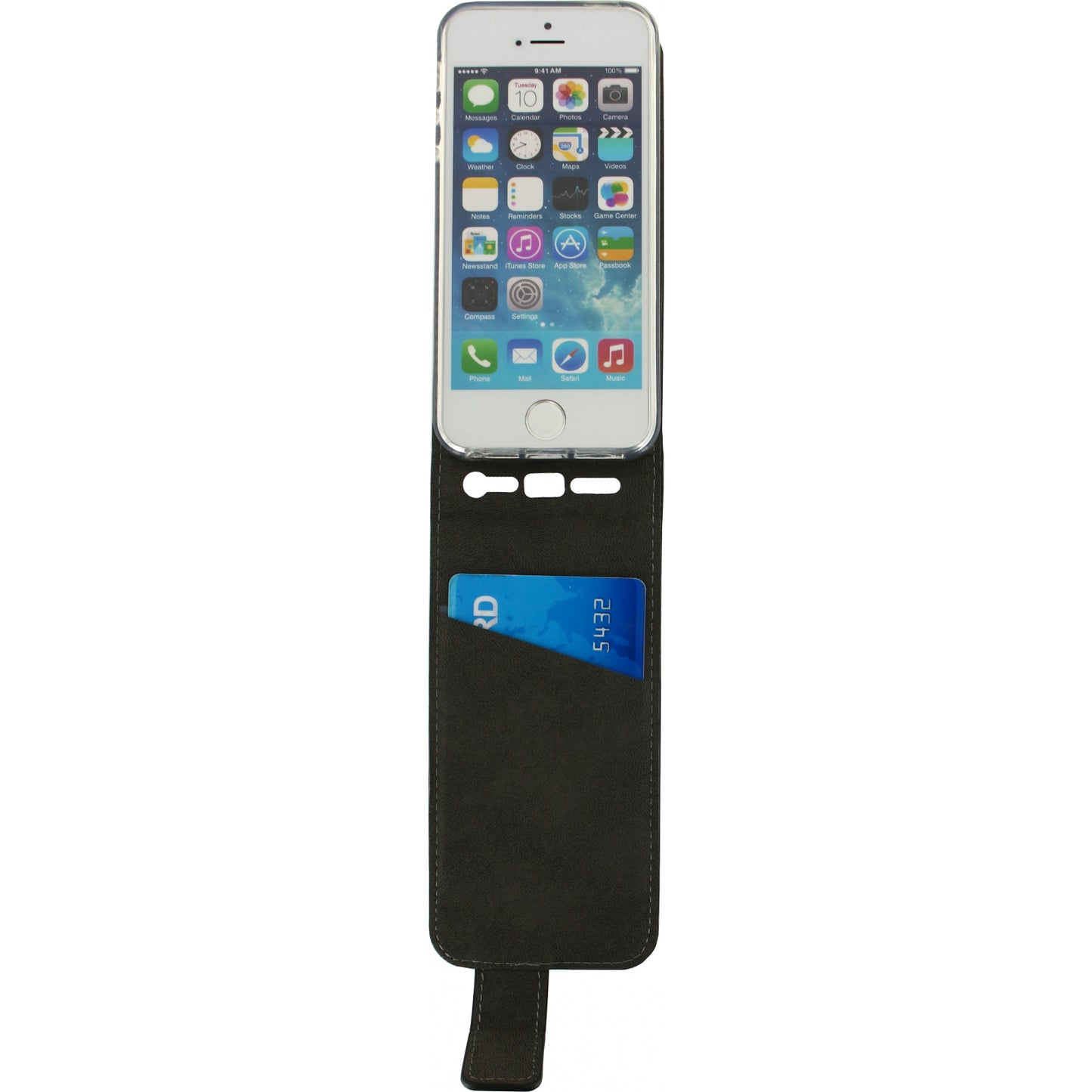 Mobilize Classic Gelly Flip Case Apple iPhone 5/5S/SE Black