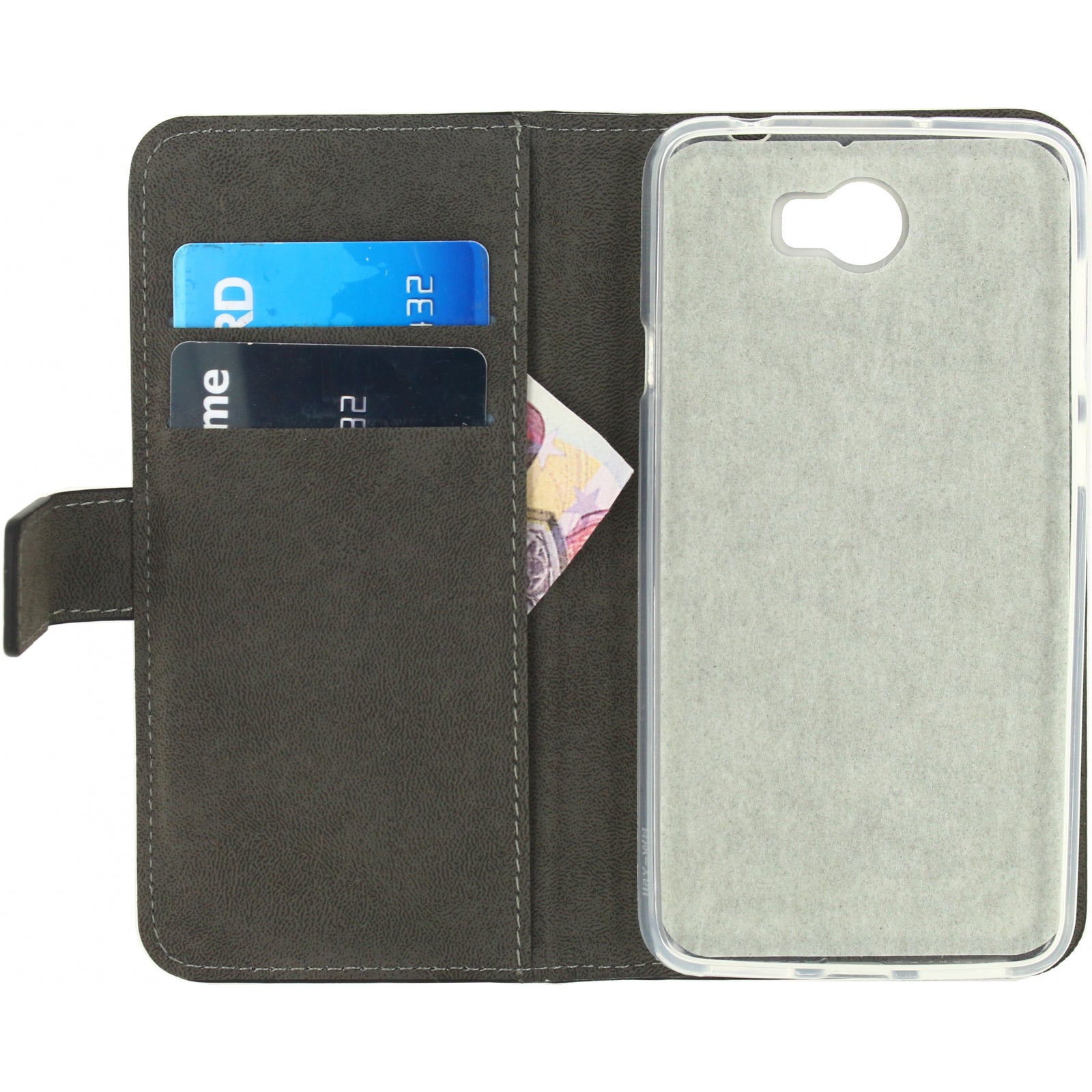 Mobilize Classic Gelly Wallet Book Case Huawei Y5 II/Y6 II Compact Black