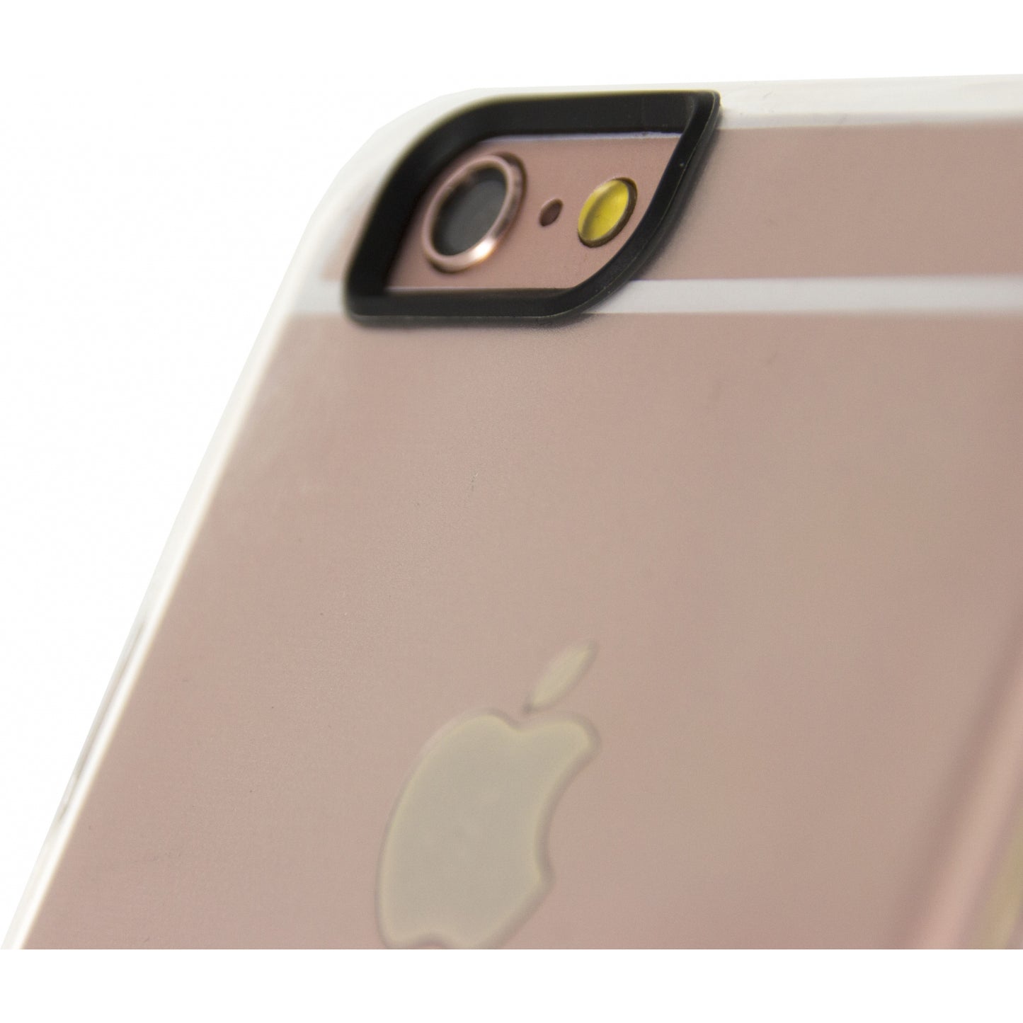 Mobilize Deluxe Gelly Case Apple iPhone 6/6S Clear Rose Gold Button