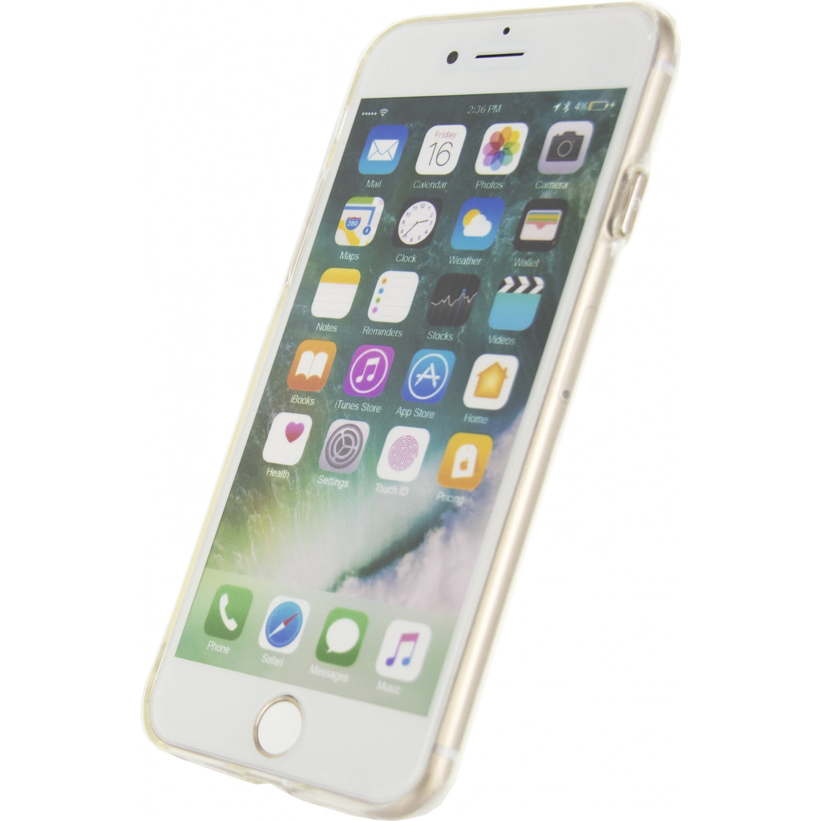 Mobilize Deluxe Gelly Case Apple iPhone 7/8/SE (2020/2022) Clear Gold Button