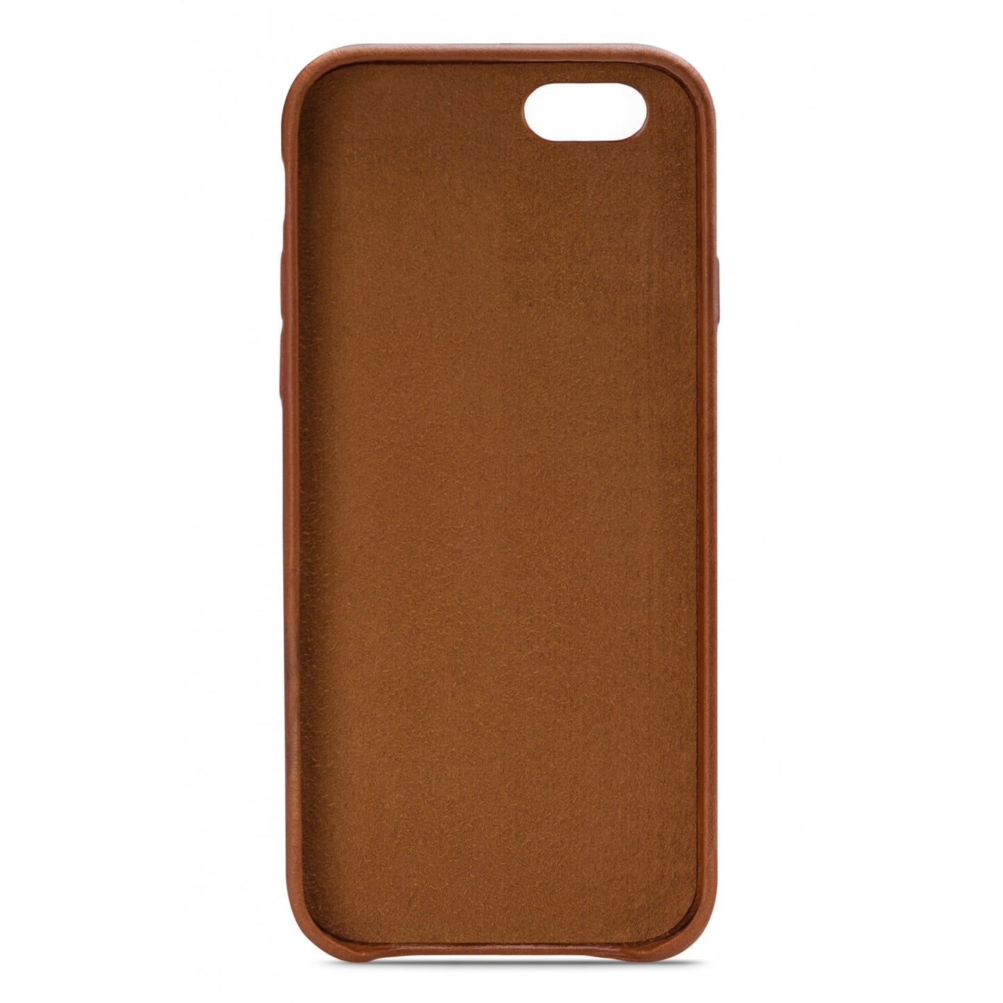 Senza Desire Leather Cover with Card Slot Apple iPhone 6/6S Burned Cognac