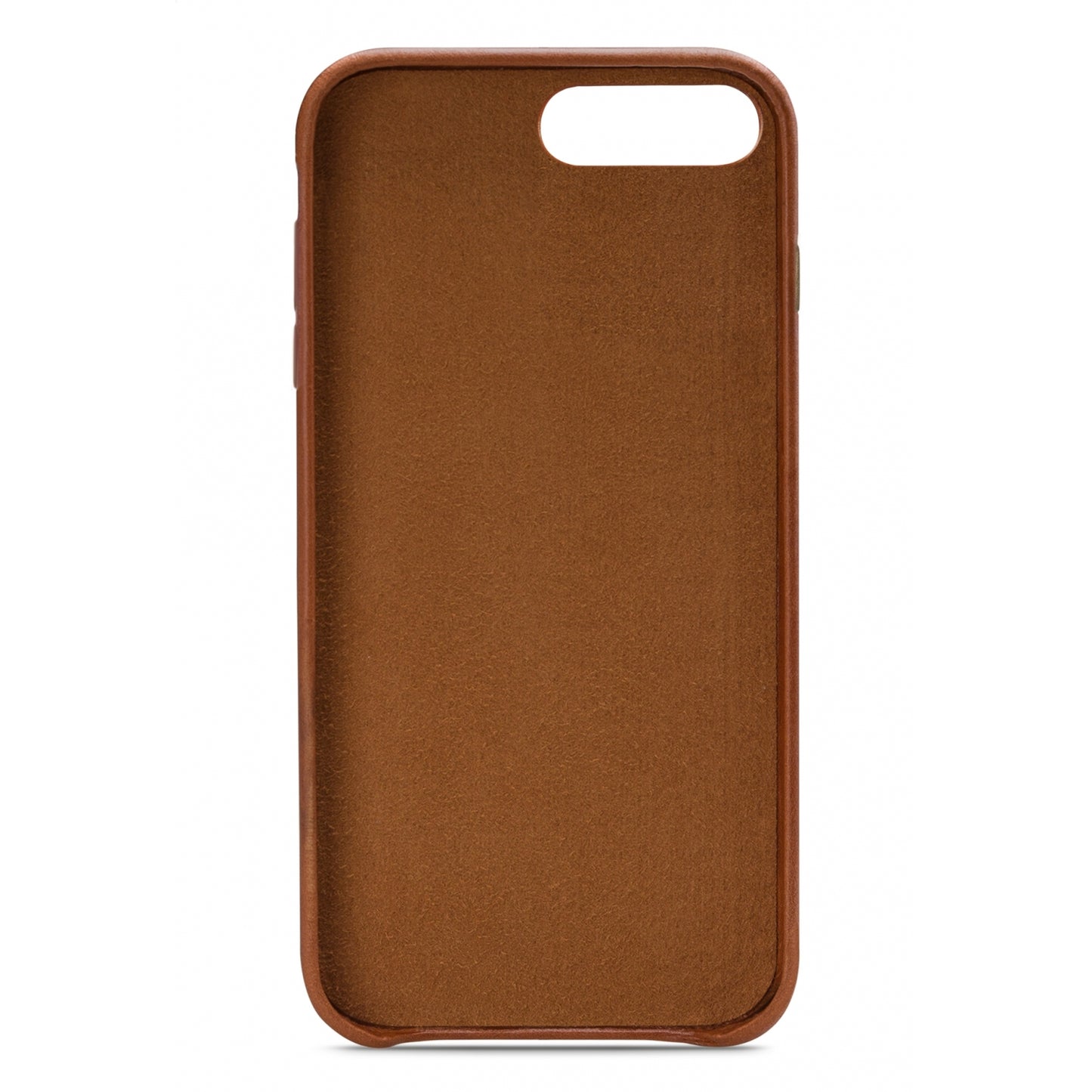 Senza Desire Leather Cover with Card Slot Apple iPhone 7 Plus/8 Plus Burned Cognac