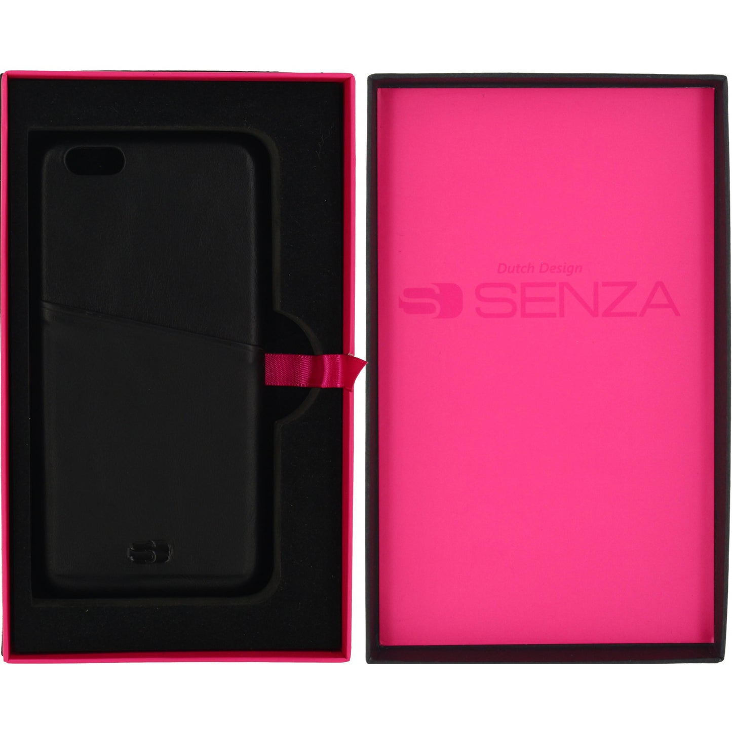 Senza Pure Leather Cover with Card Slot Apple iPhone 6/6S Deep Black