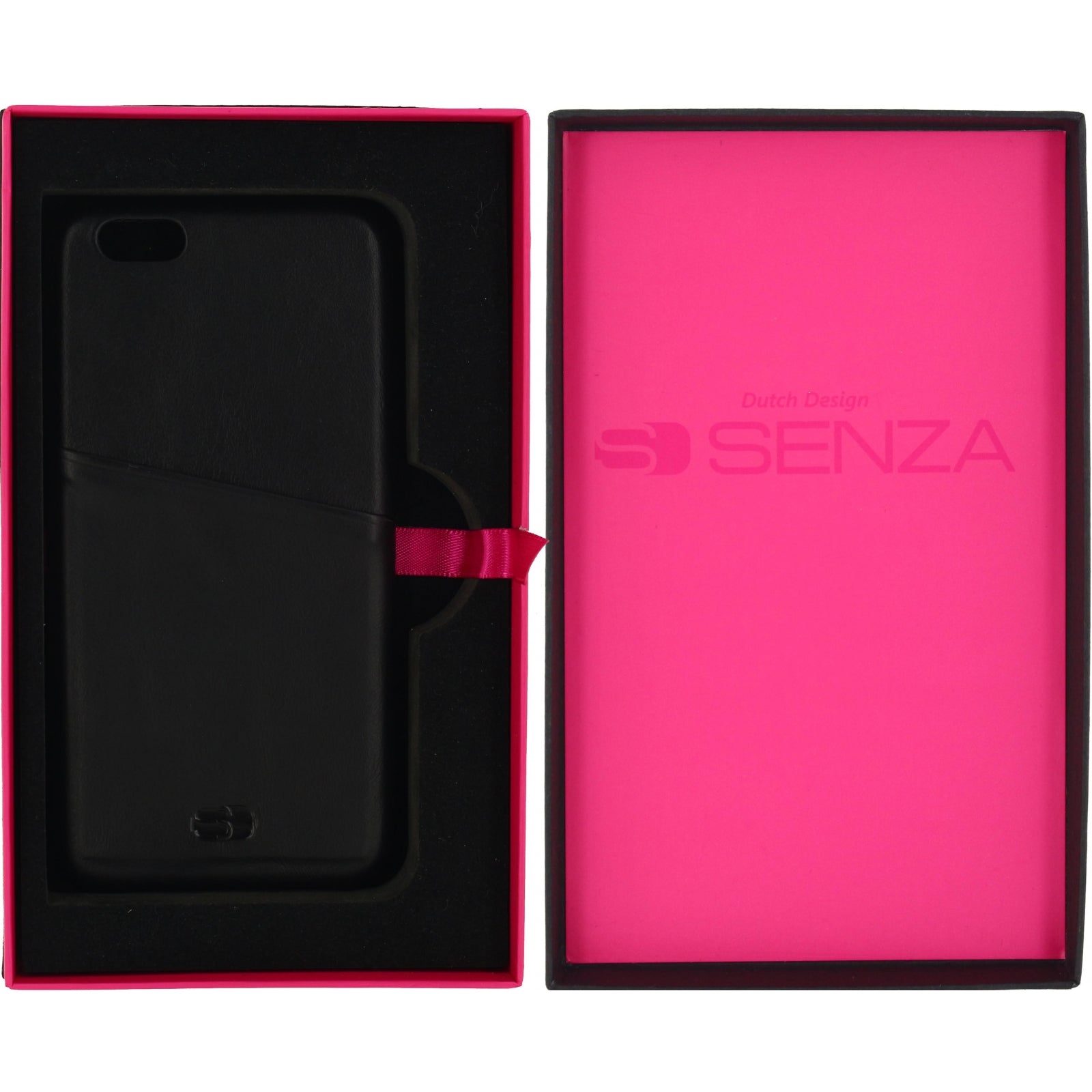 Senza Pure Leather Cover with Card Slot Apple iPhone 6/6S Deep Black