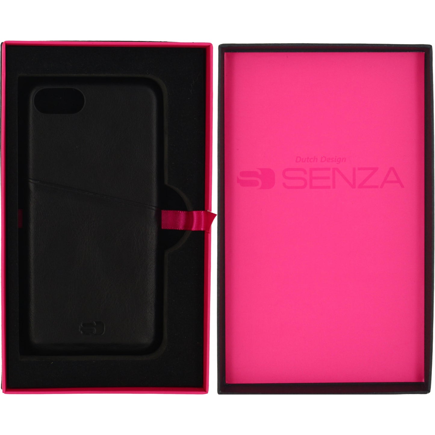 Senza Pure Leather Cover with Card Slot Apple iPhone 7/8/SE (2020/2022) Deep Black
