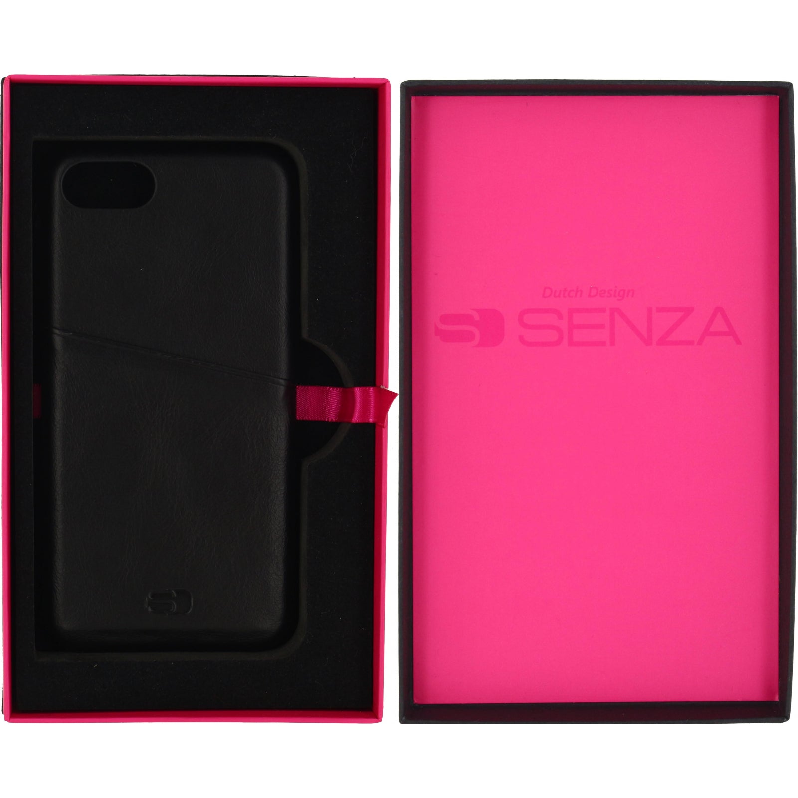 Senza Pure Leather Cover with Card Slot Apple iPhone 7/8/SE (2020/2022) Deep Black