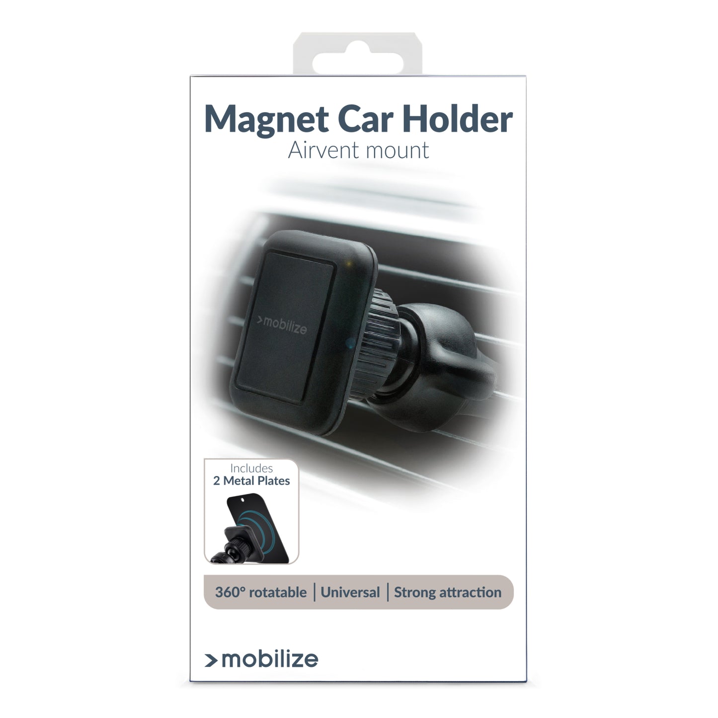 Mobilize Universal Magnet Car Holder Air Vent Black