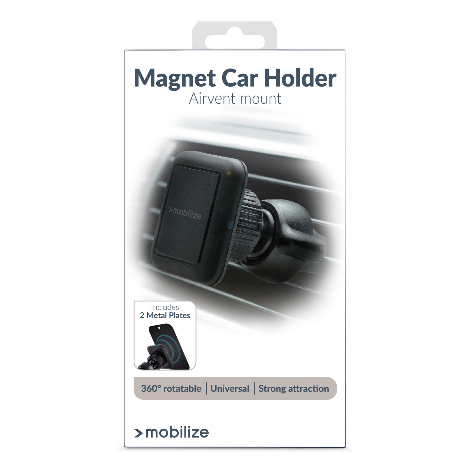 Mobilize Universal Magnet Car Holder Air Vent Black