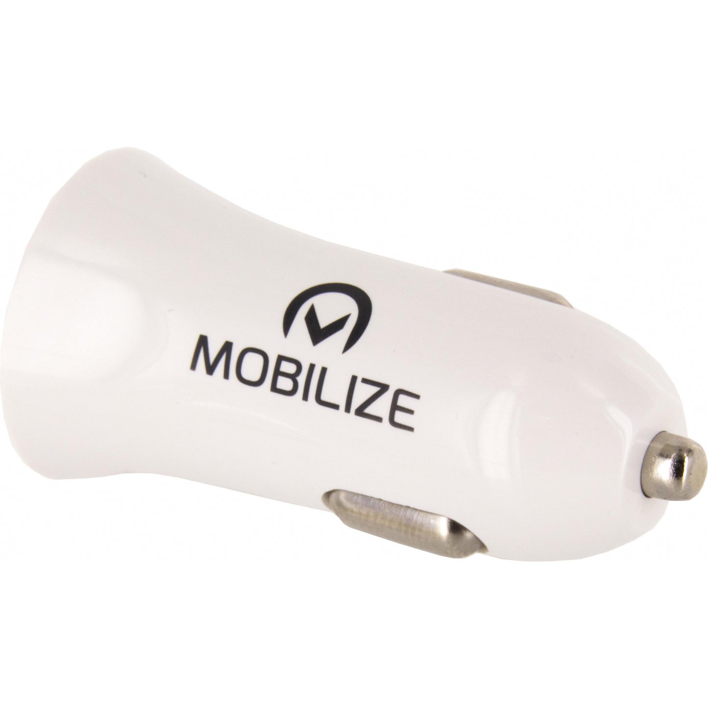 Mobilize Car Charger 2x USB 24W + USB to Apple MFi Lighting Cable 1m. White