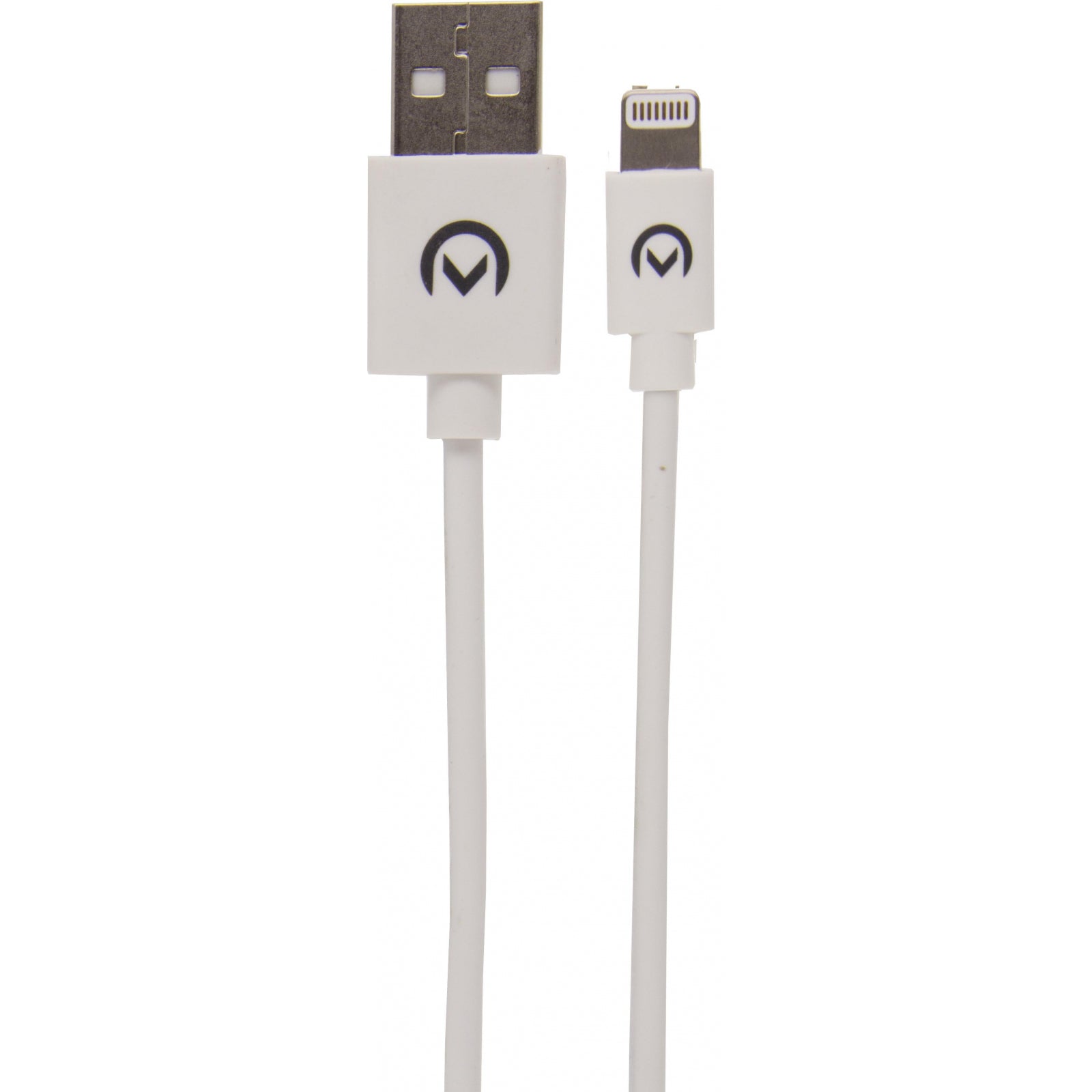 Mobilize Car Charger 2x USB 24W + USB to Apple MFi Lighting Cable 1m. White