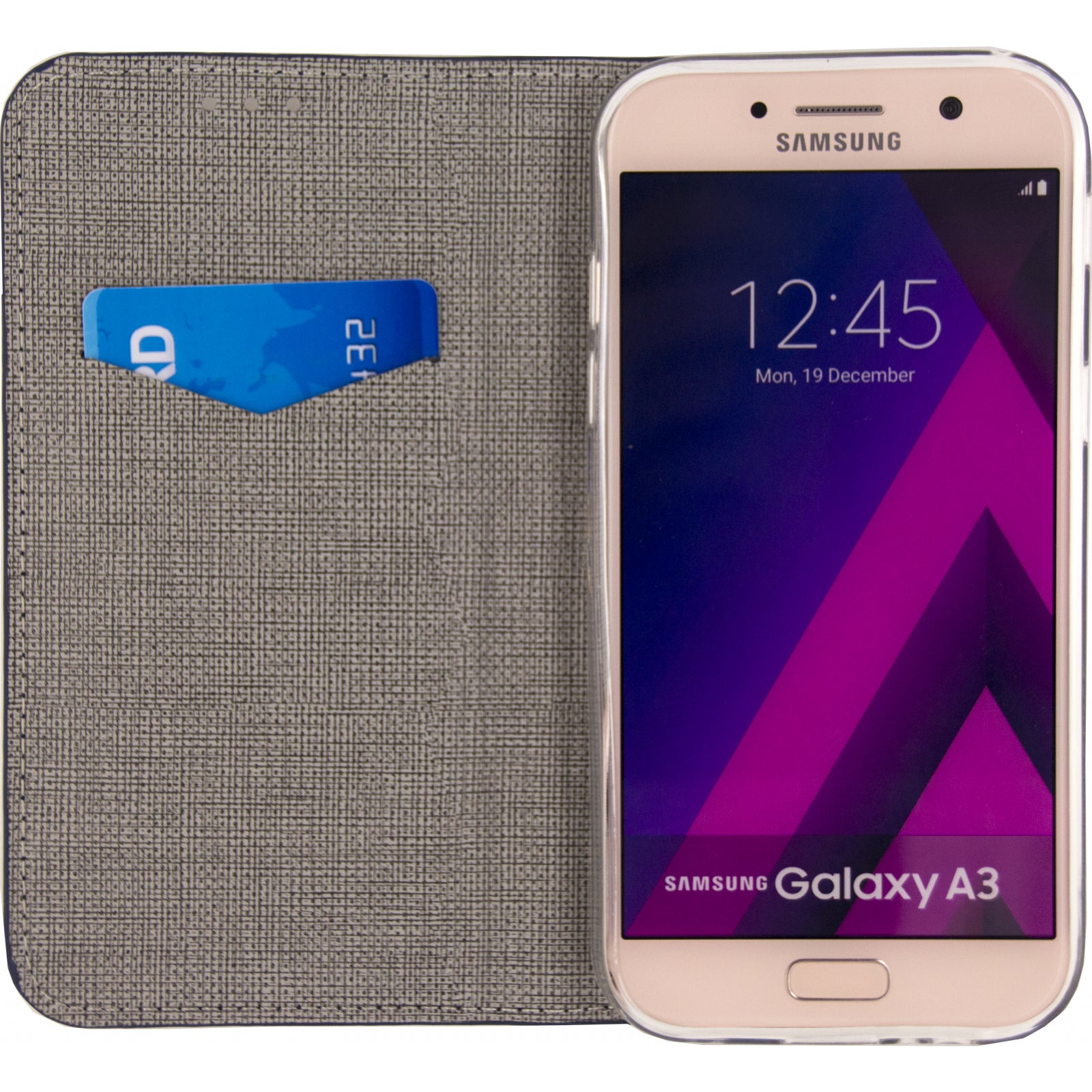 Mobilize Premium Gelly Book Case Samsung Galaxy A3 2017 Alligator Indigo Blue