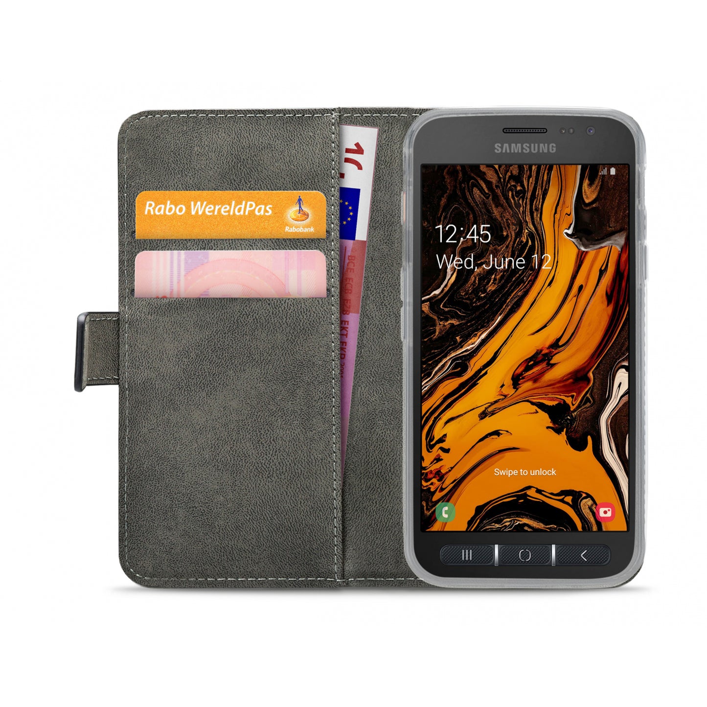 Mobilize Classic Gelly Wallet Book Case Samsung Galaxy Xcover 4/4s Black