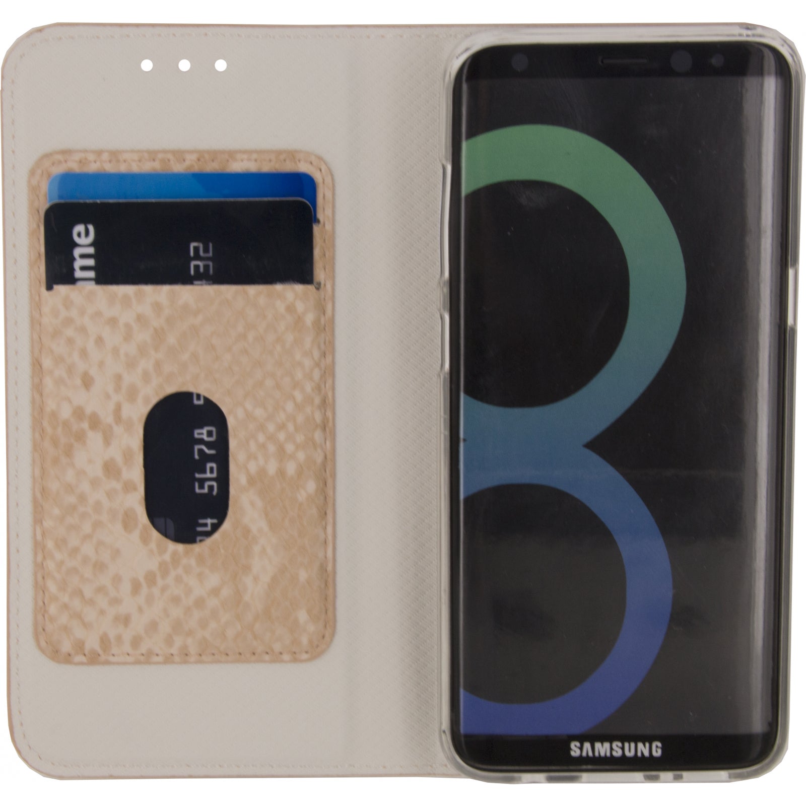 Mobilize Special Premium Gelly Book Case Samsung Galaxy S8 Snake Light Peach