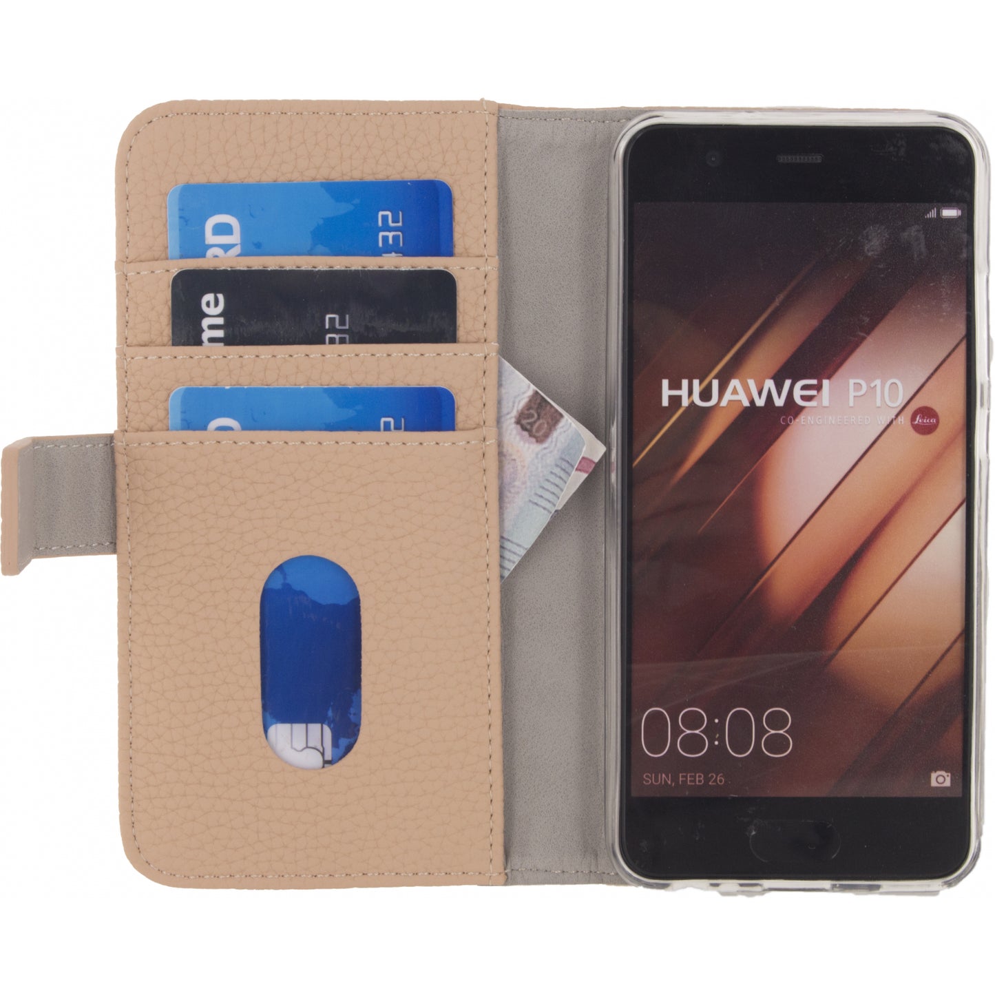 Mobilize Elite Gelly Wallet Book Case Huawei P10 Sand