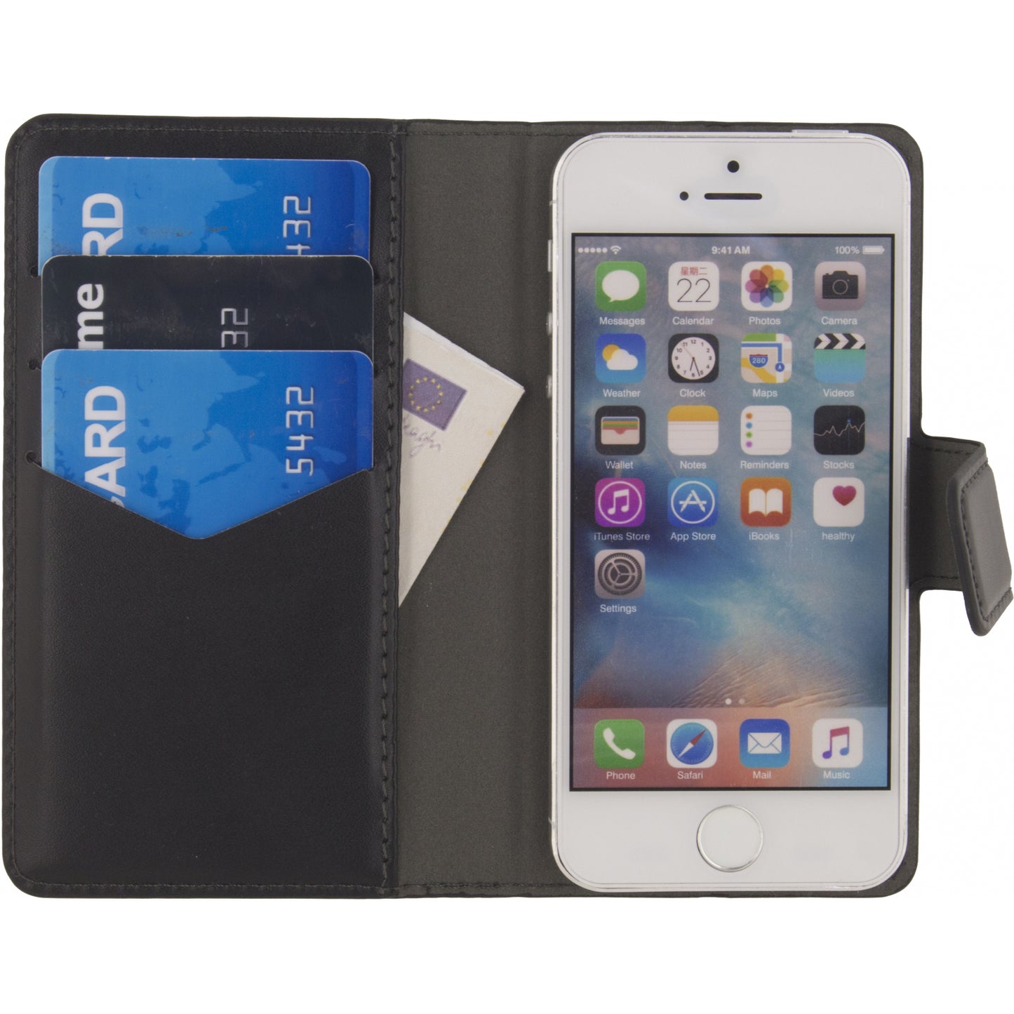 Mobilize Classic Universal Wallet Book Case M Black
