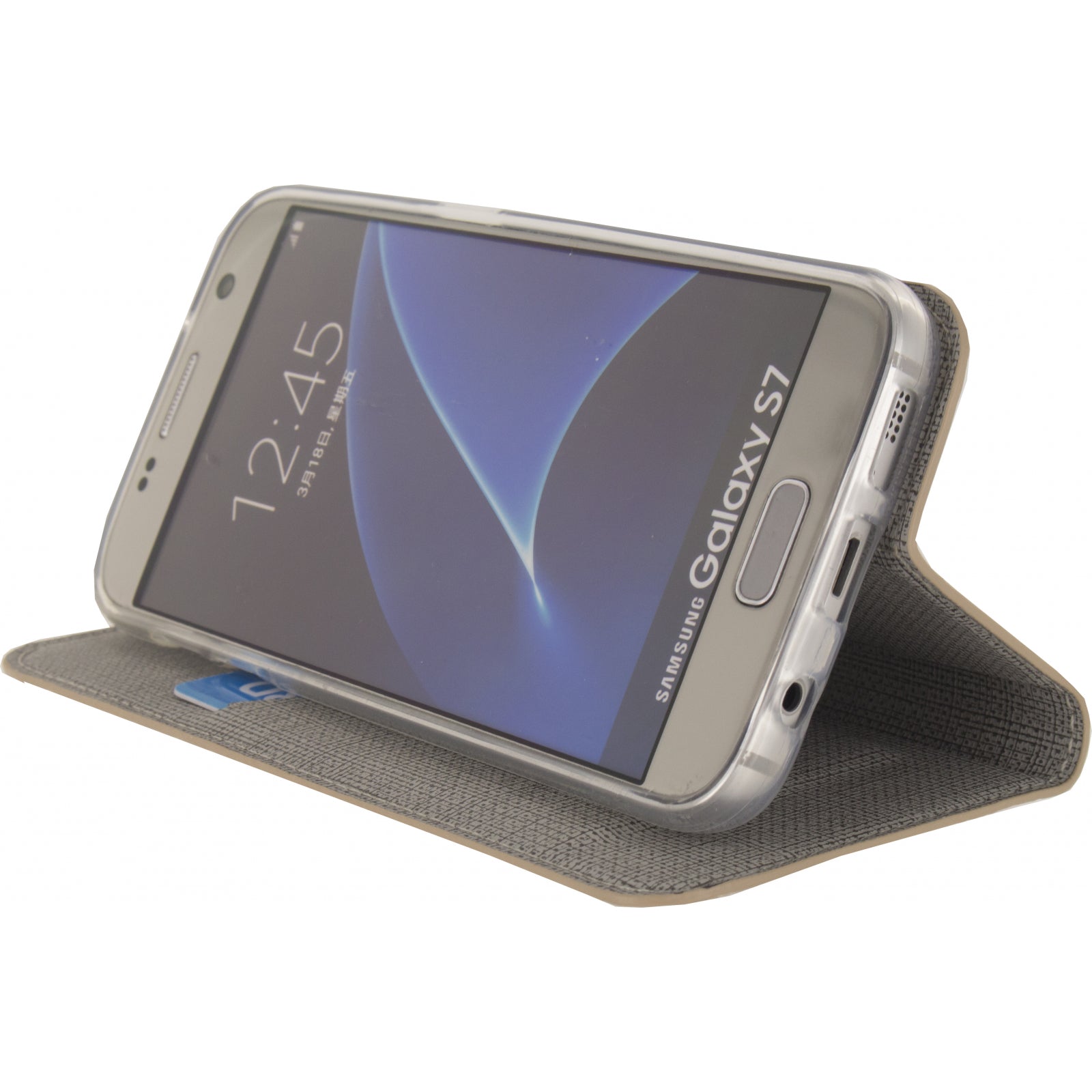 Mobilize Premium Gelly Book Case Samsung Galaxy S7 Alligator Peanut Brown
