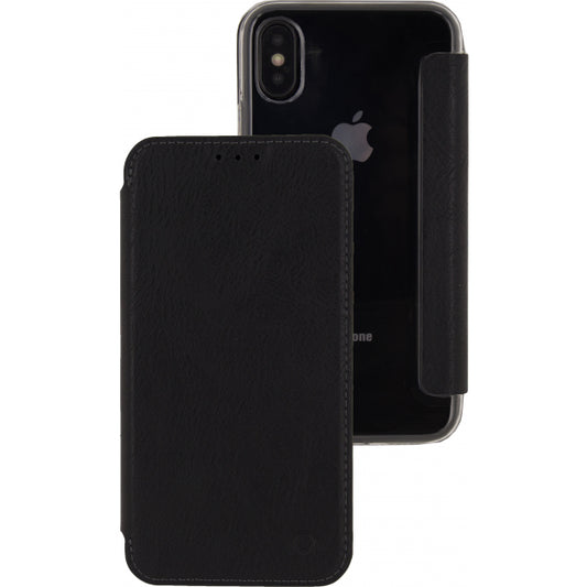 Mobilize Slim Gelly Booklet Apple iPhone X/Xs Solid Black