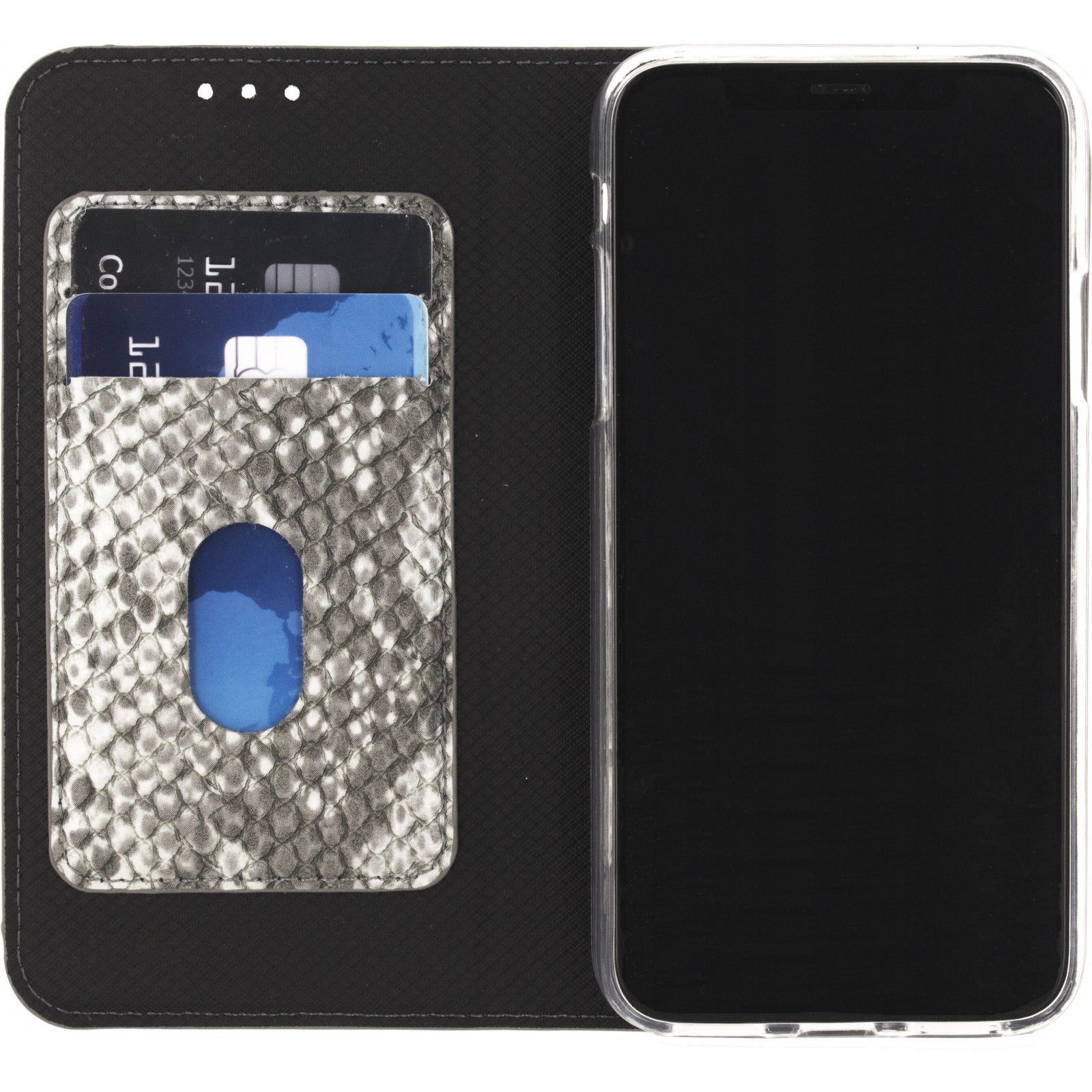 Mobilize Special Premium Gelly Book Case Apple iPhone X/Xs Snake Black