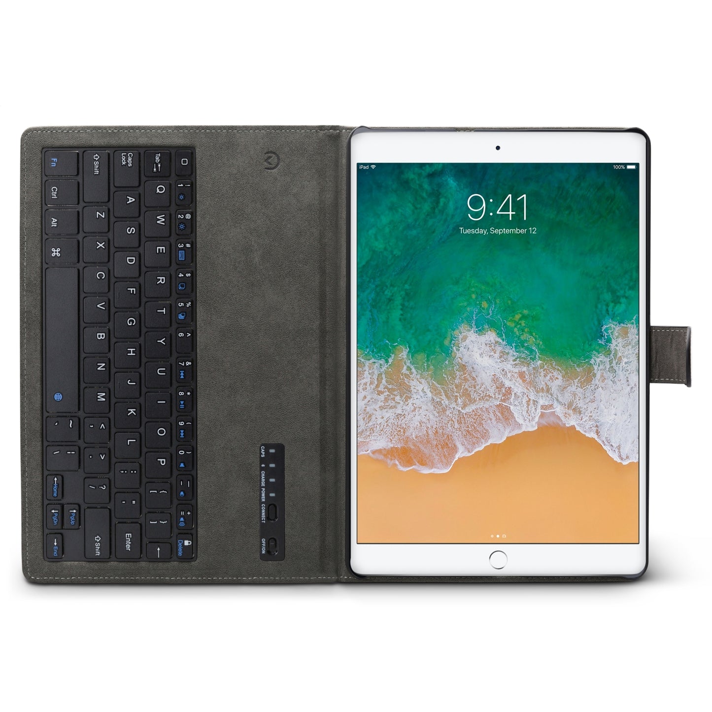 Mobilize Premium Bluetooth Keyboard Case Apple iPad Air/Air 2/Pro 9.7/9.7 2017/2018 Black QWERTY