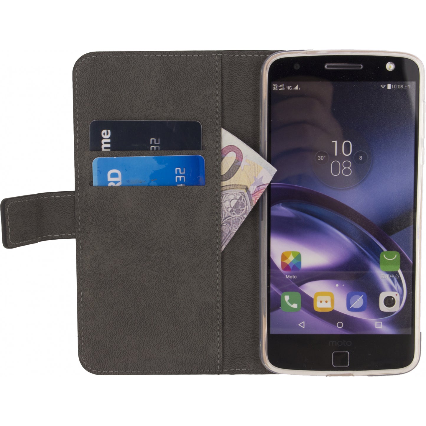 Mobilize Classic Gelly Wallet Book Case Motorola Moto Z2 Force Black