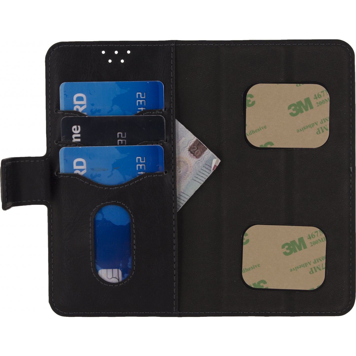 Mobilize Premium 2in1 Wallet Case Universal Large Black
