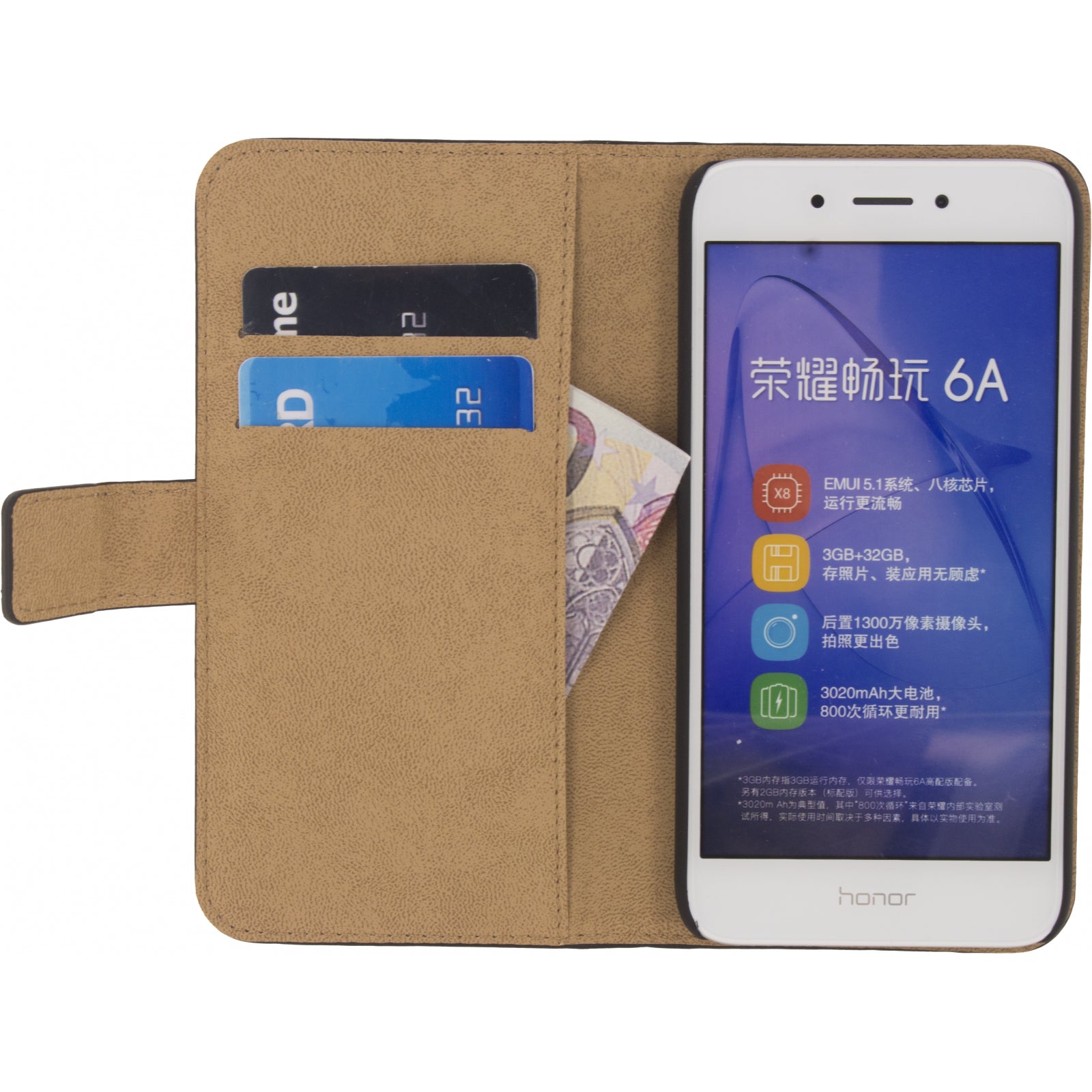 Mobilize Classic Wallet Book Case Honor 6A Black