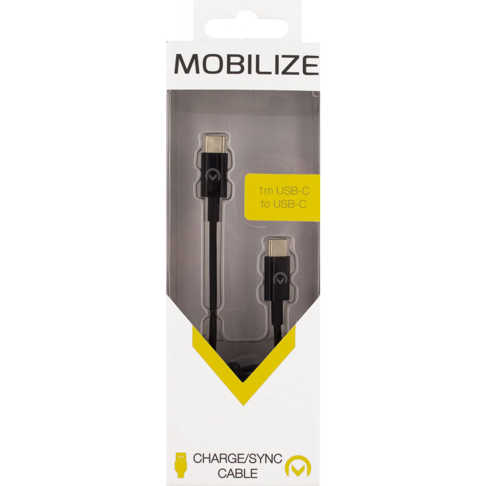 Mobilize Cable USB-C to USB-C 1m. 60W Black